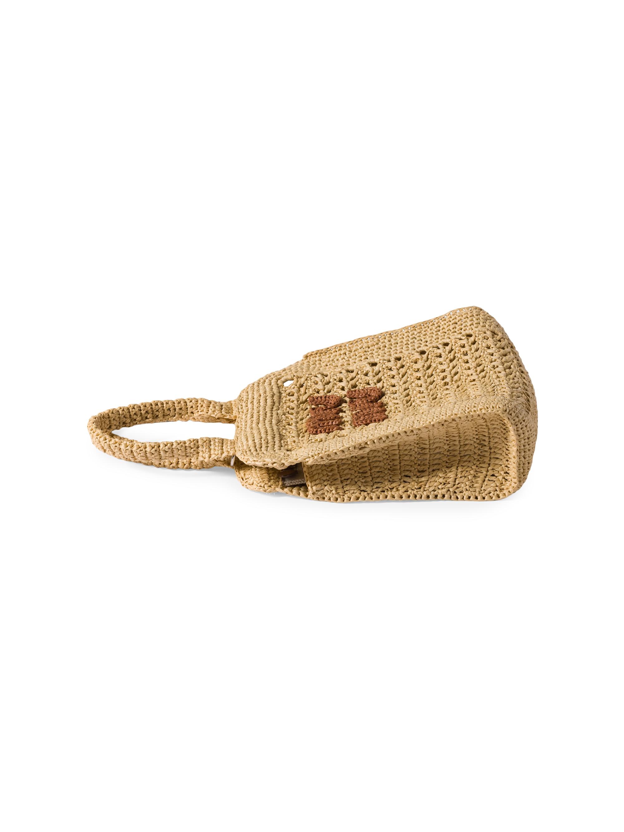 Miu Miu Raffia-Effect Woven Tote Bag | Saks Fifth Avenue