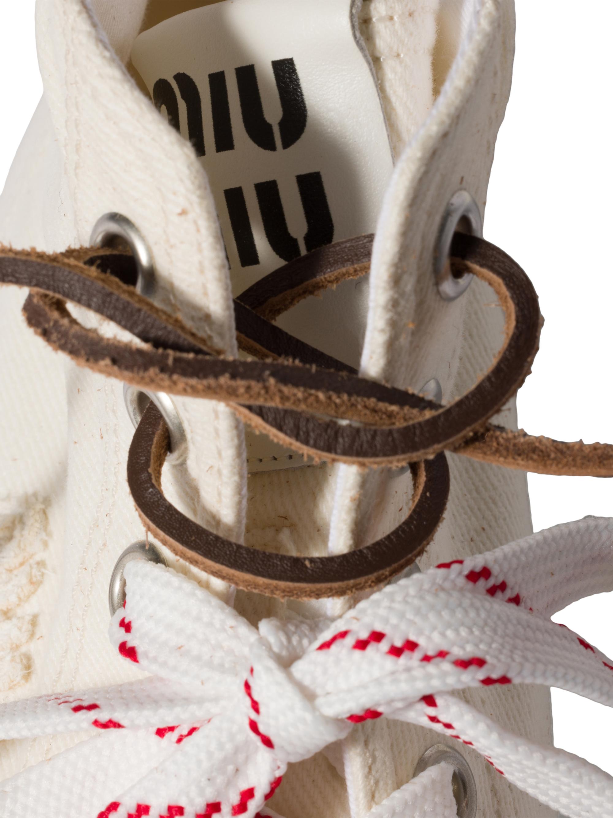 Miu Miu Washed Denim High-Top Sneakers | Saks Fifth Avenue