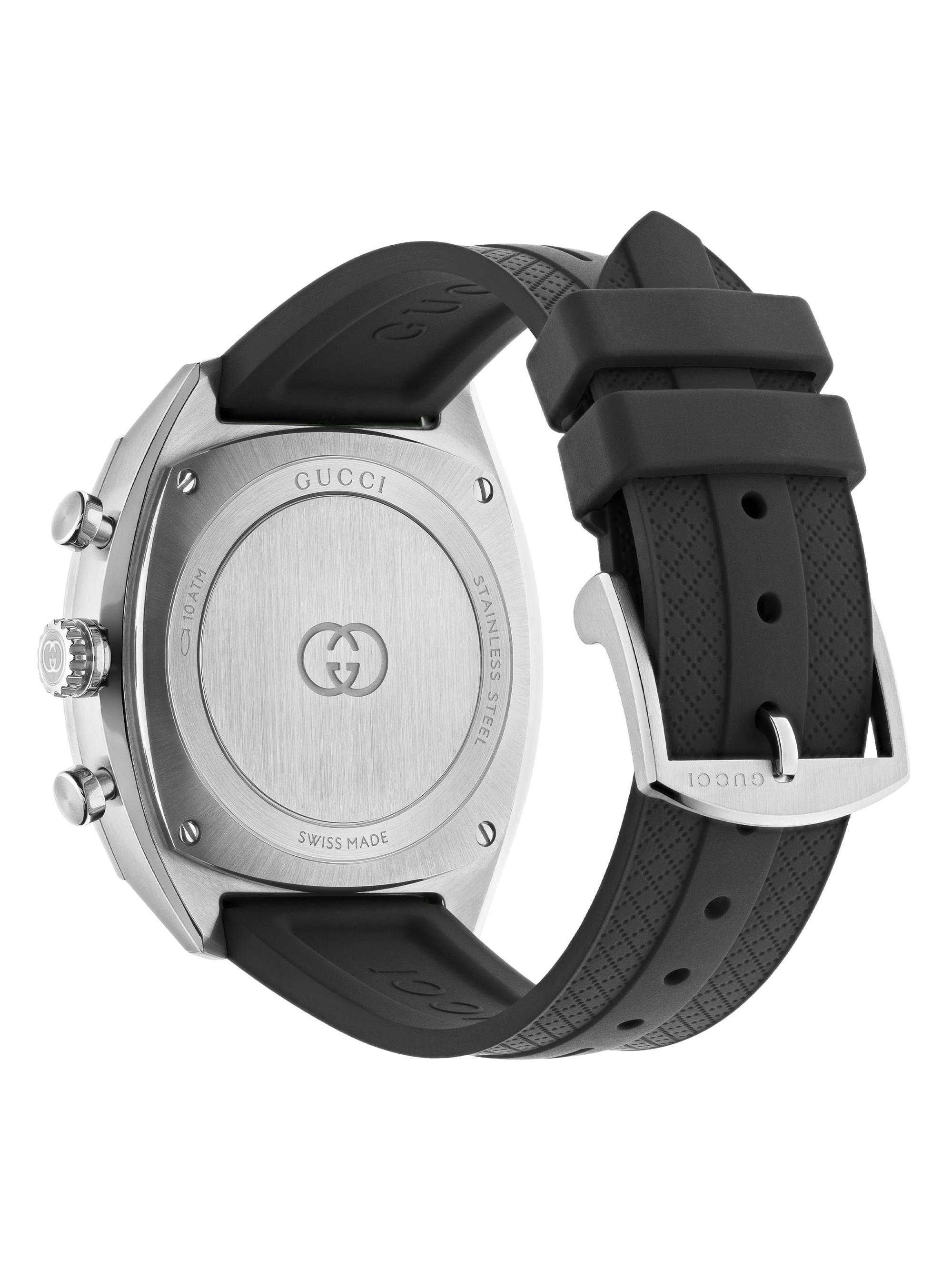 Gucci Gucci Interlocking Stainless Steel & Rubber Chronograph