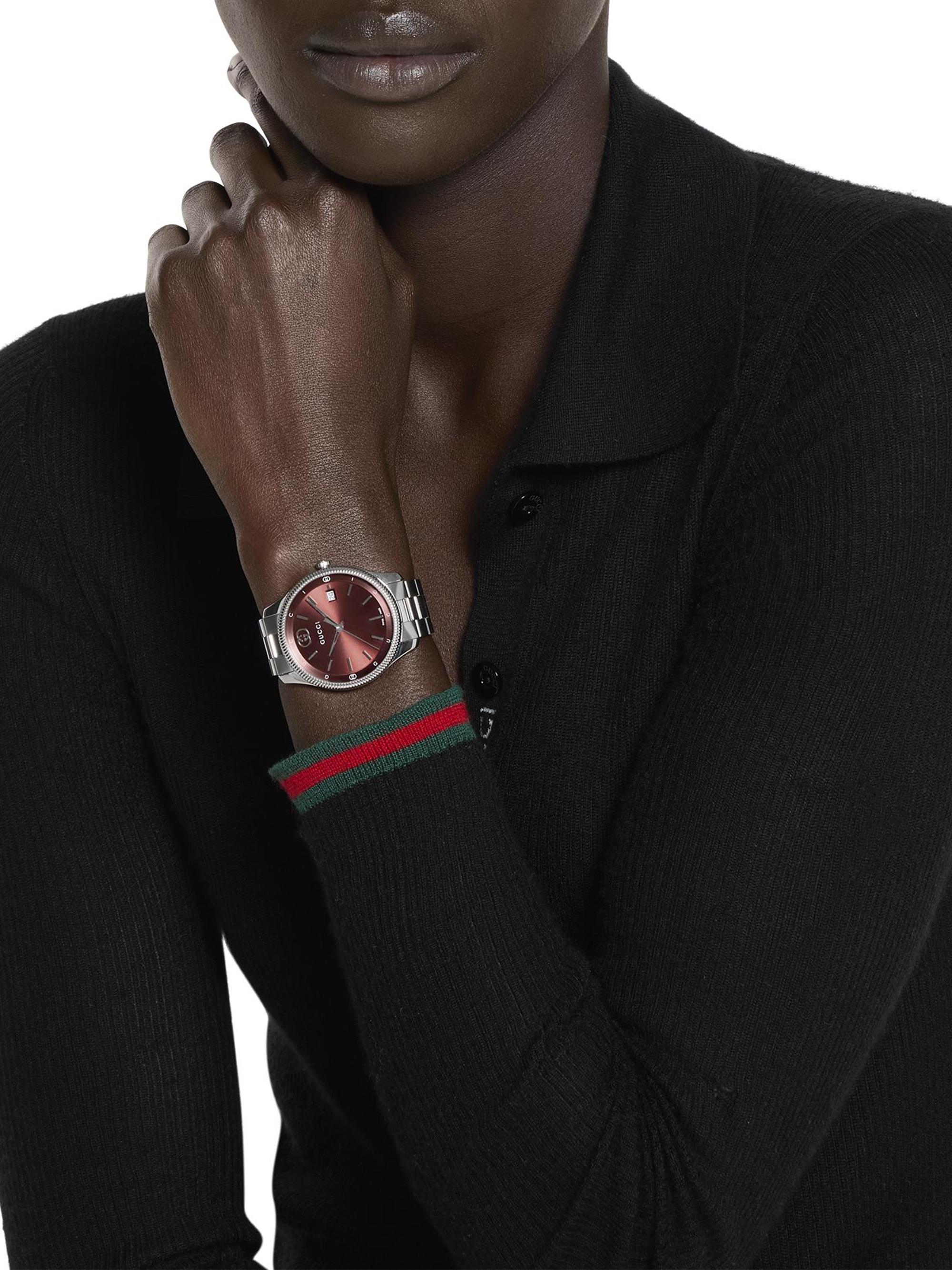Gucci G-Timeless Stainless Steel Bracelet Watch/38MM | Saks Fifth