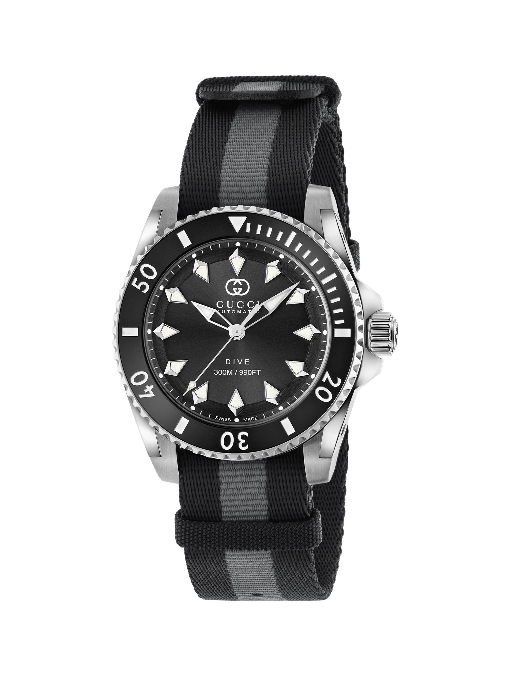 Gucci Men's  Dive Stainless Steel & Ceramic Watch/38MM - Black