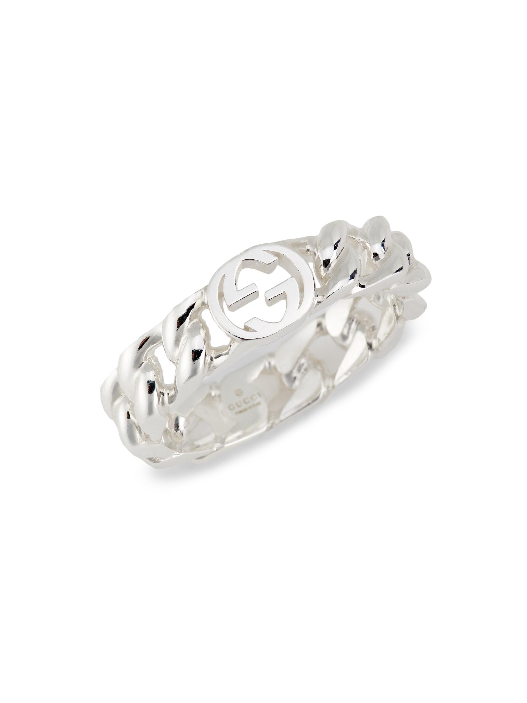 Gucci 7MM Interlocking Ring | Saks Fifth Avenue