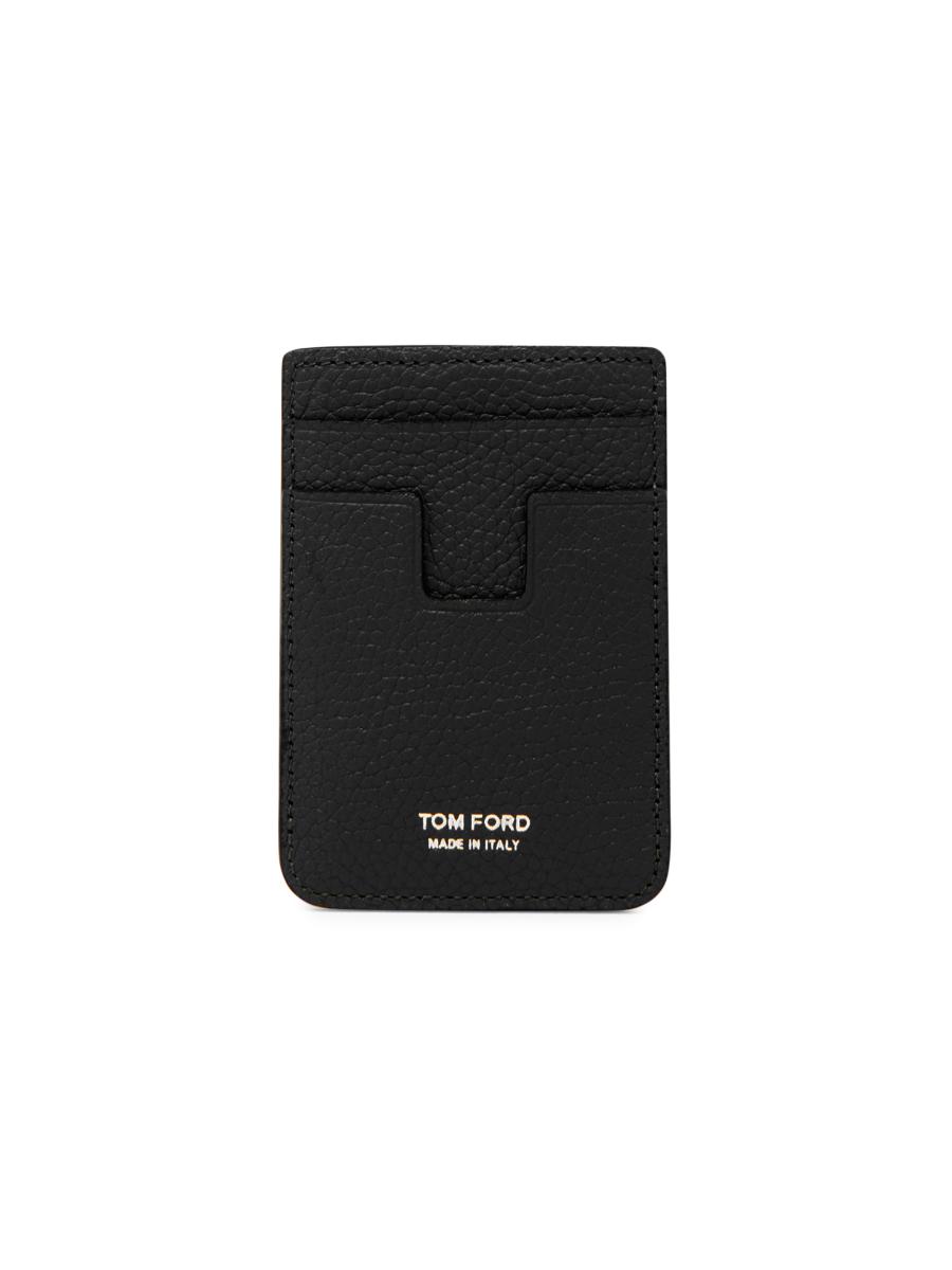 TOM FORD Logo Leather MagSafe Wallet | Saks Fifth Avenue
