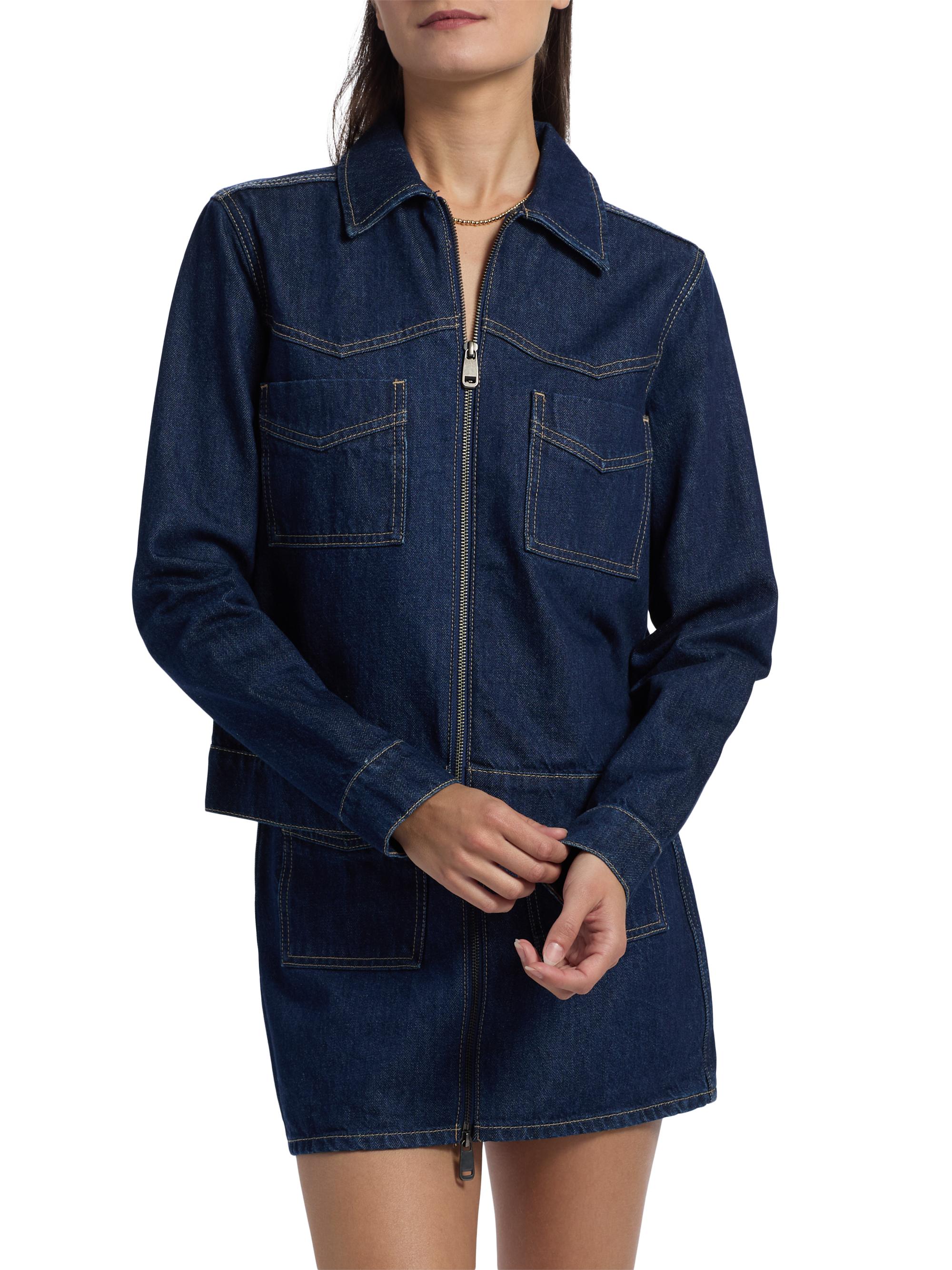 Rails Trabuco Denim Zip-Front Jacket | Saks Fifth Avenue