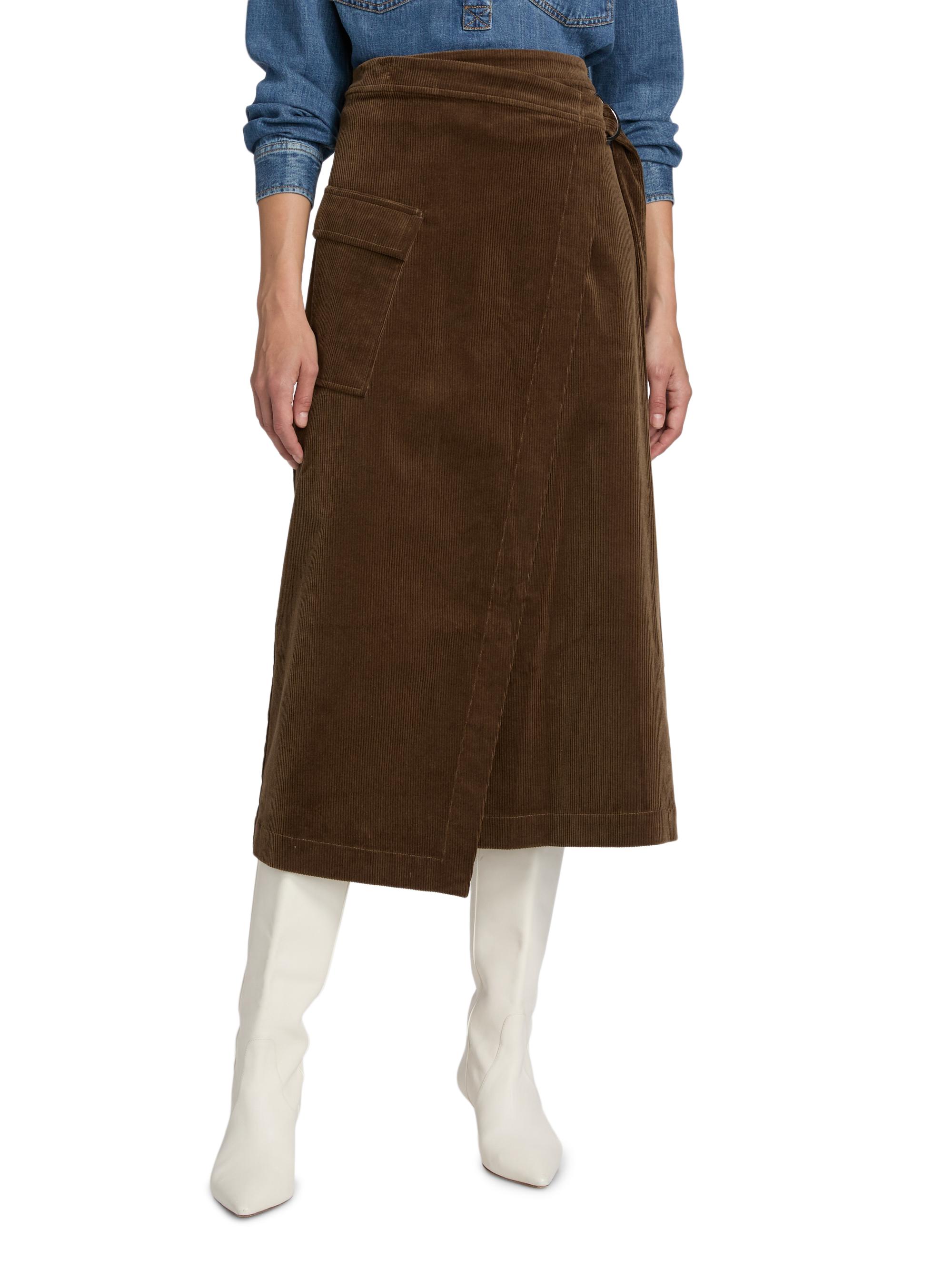Rails Graciels Stretch Corduroy Wrap Midi-Skirt | Saks Fifth Avenue