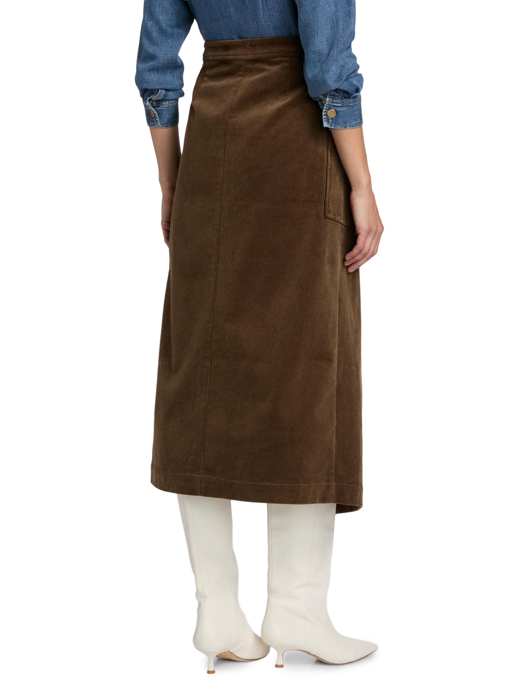 Rails Graciels Stretch Corduroy Wrap Midi-Skirt | Saks Fifth Avenue