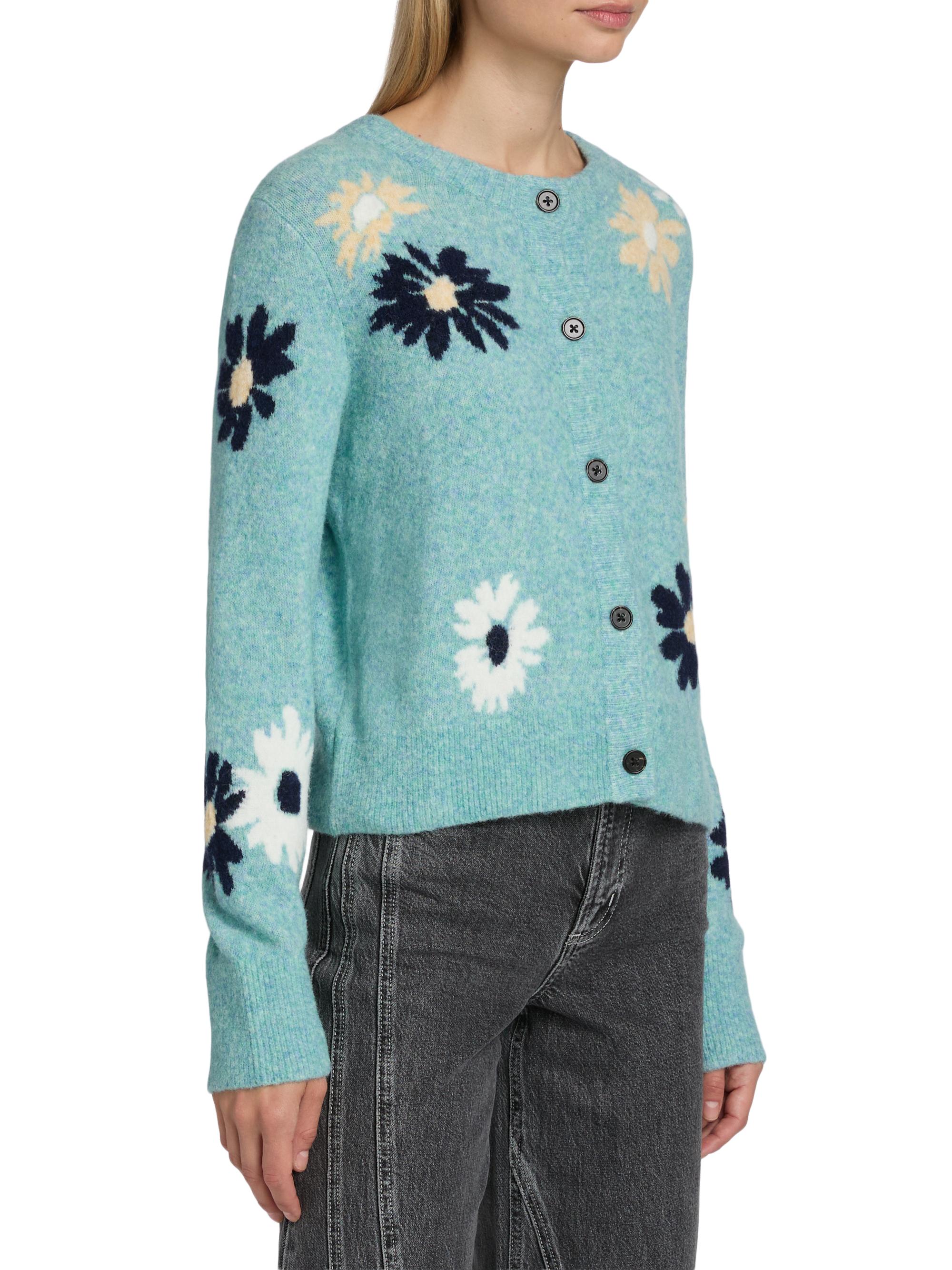 Rails Millie Floral-Intarsia Wool-Blend Cardigan | Saks Fifth Avenue