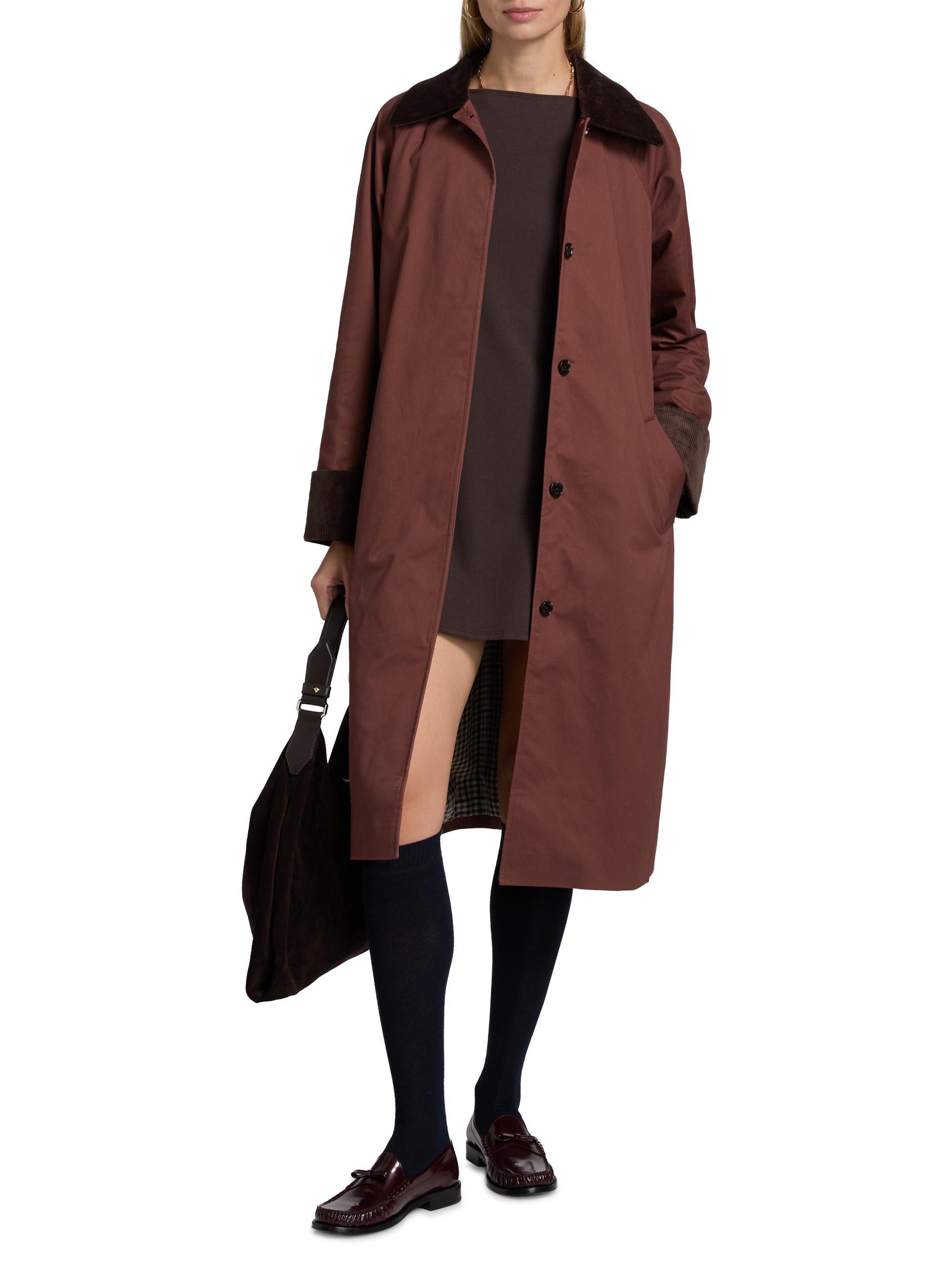 Rails Levy Corduroy-Trimmed Long Coat | Saks Fifth Avenue