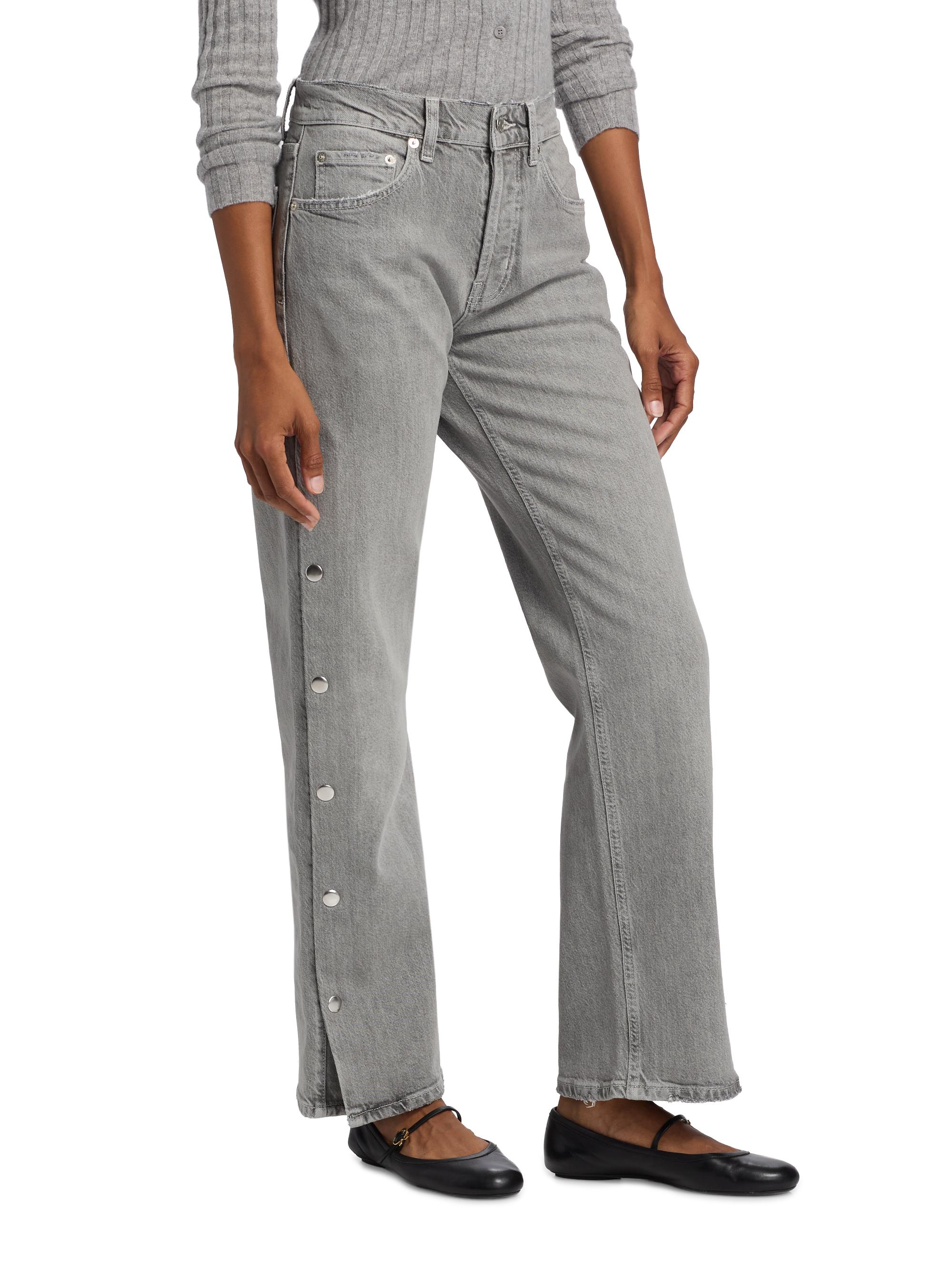 Rails Del Mar Studded Straight-Leg Jeans | Saks Fifth Avenue