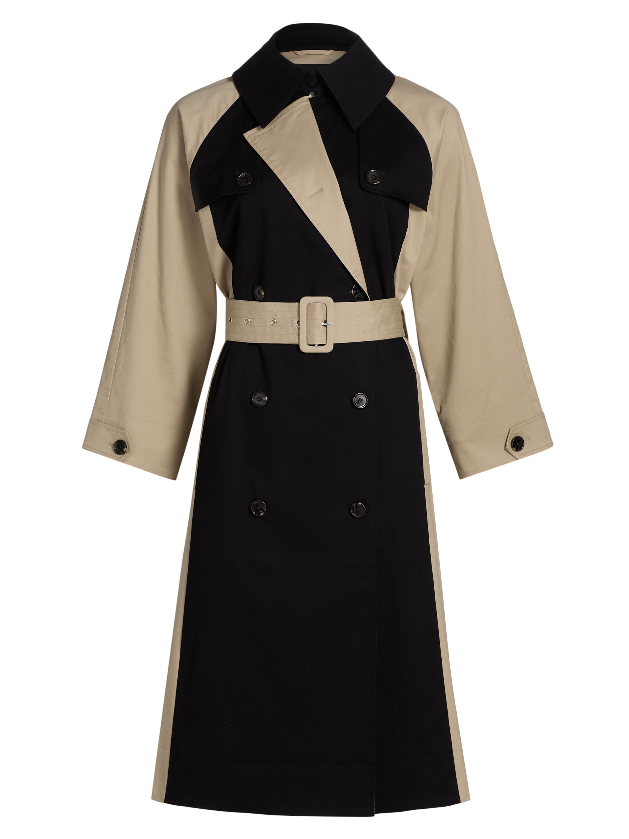 Rails Women's Maud Belted Colorblocked Coat - Black Taupe