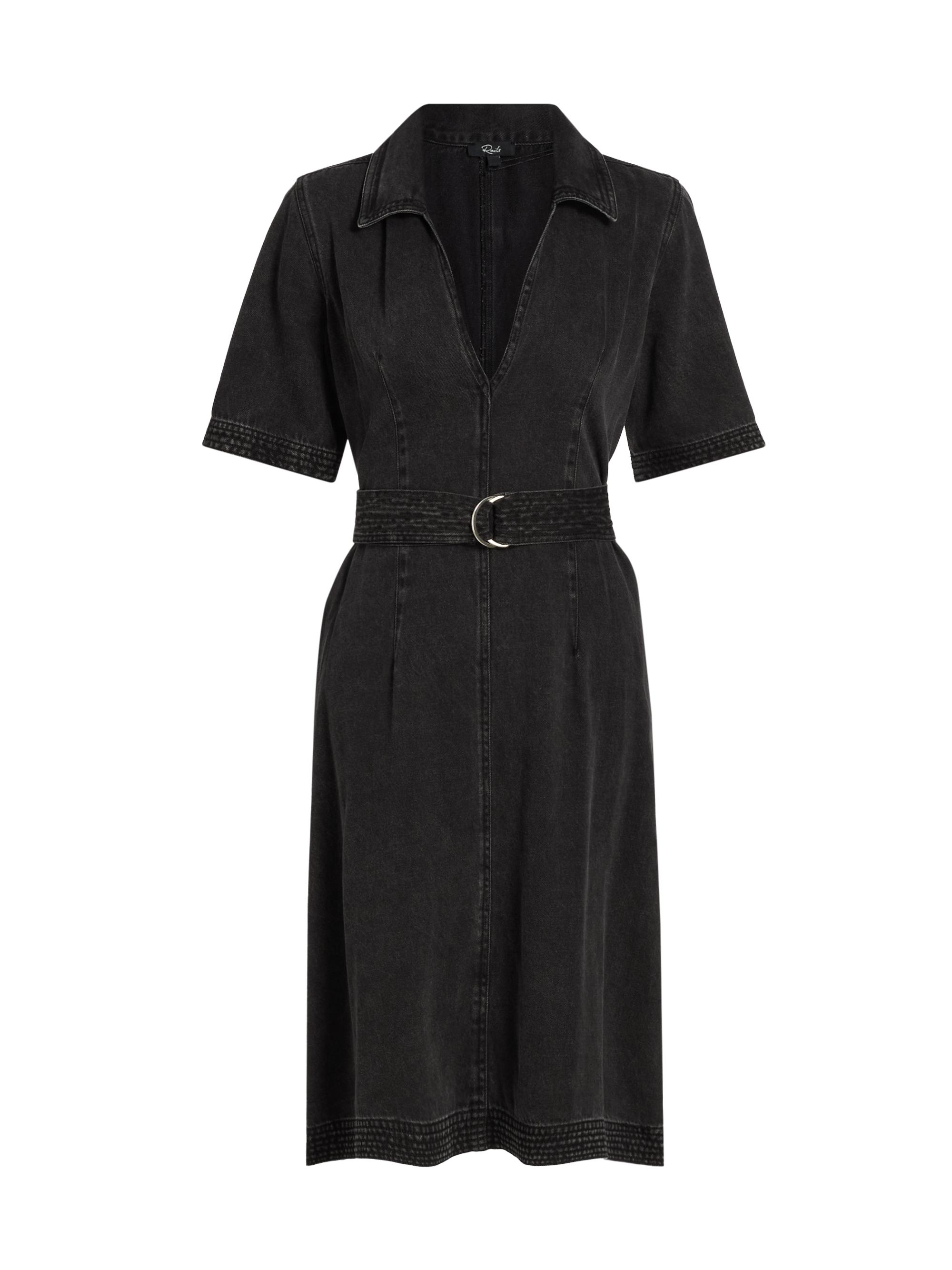 Rails Mavis Denim Dress in Washed Black XS