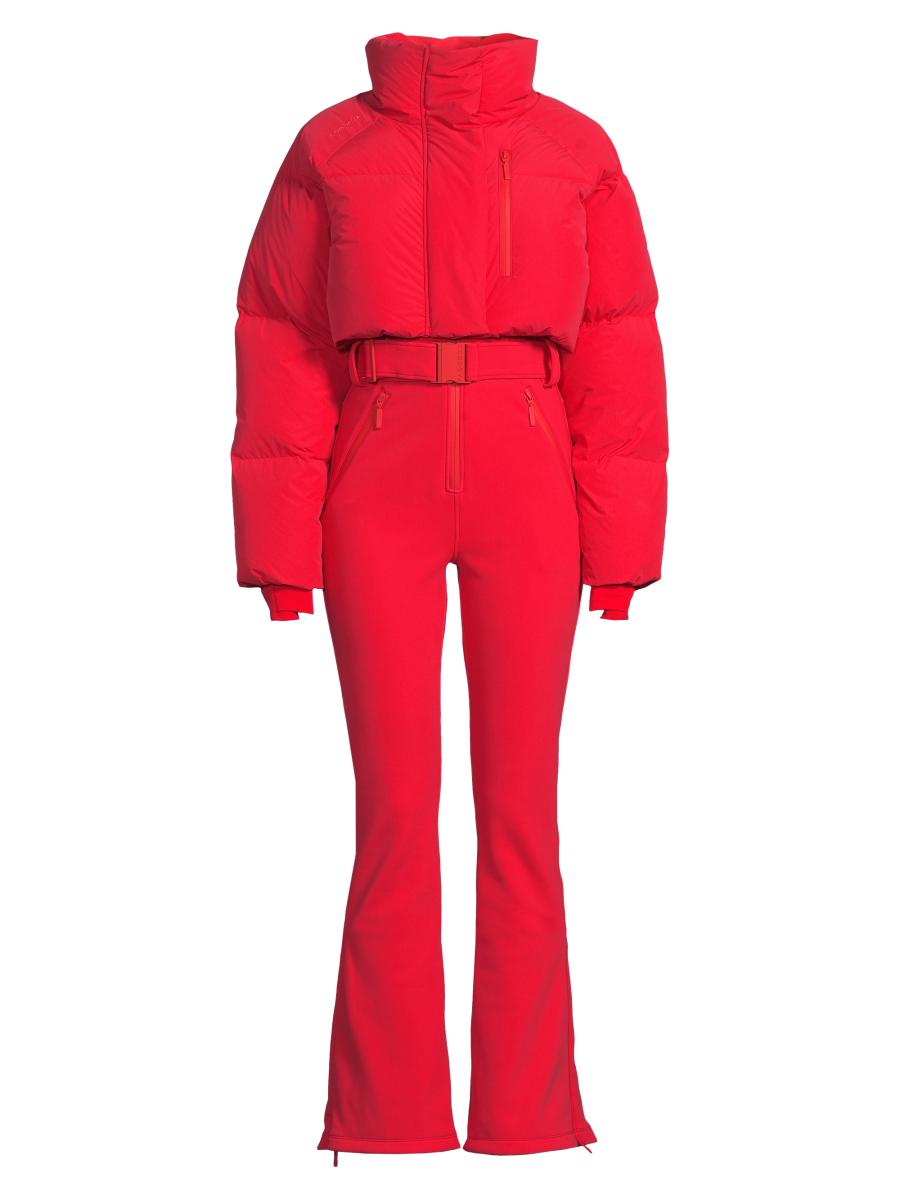 Cordova Women's Myoko Crop Puffer Ski Suit In Red