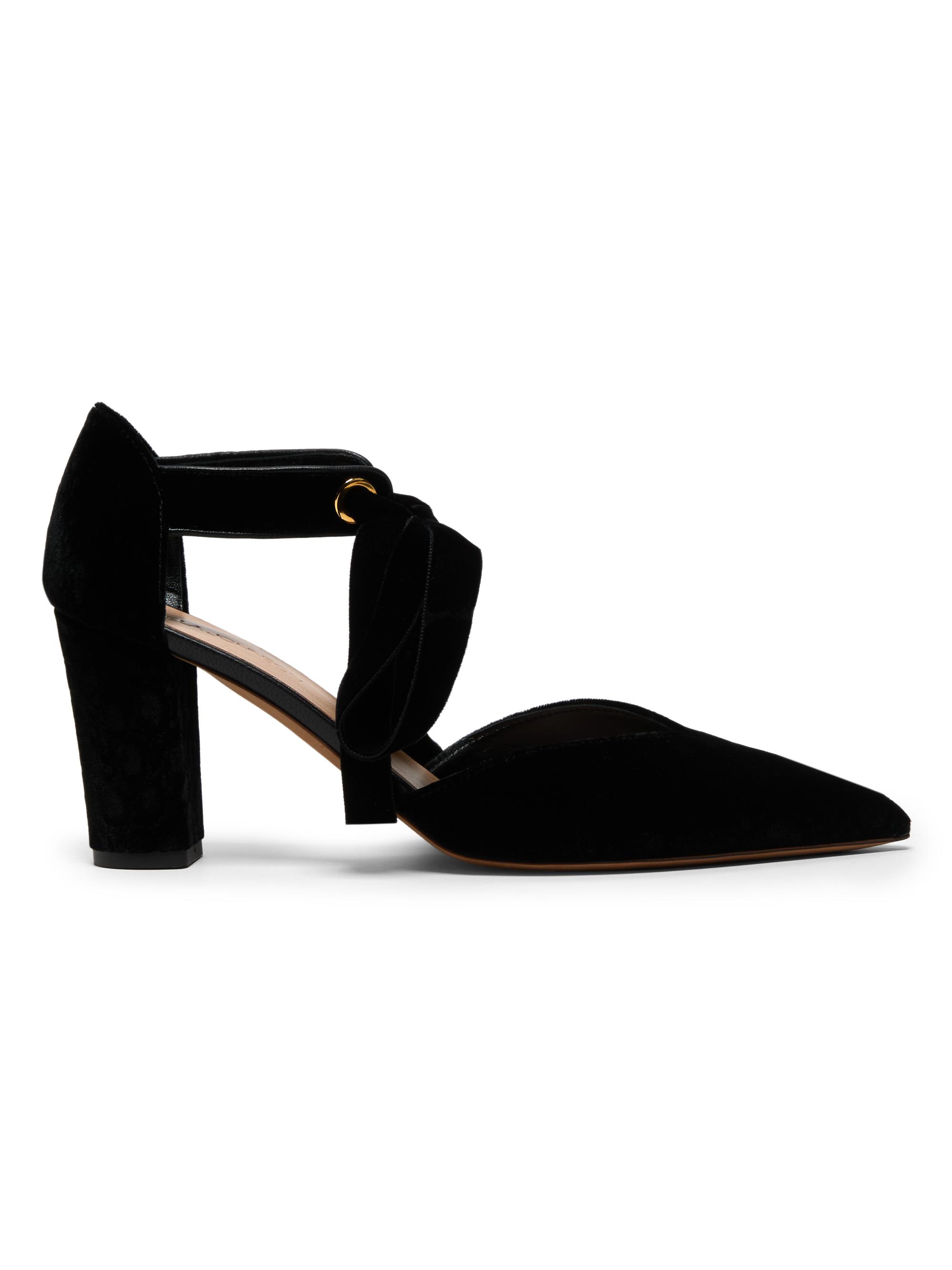 Ulla Johnson Women's Corinna 85MM Bow Textured Pumps - Black