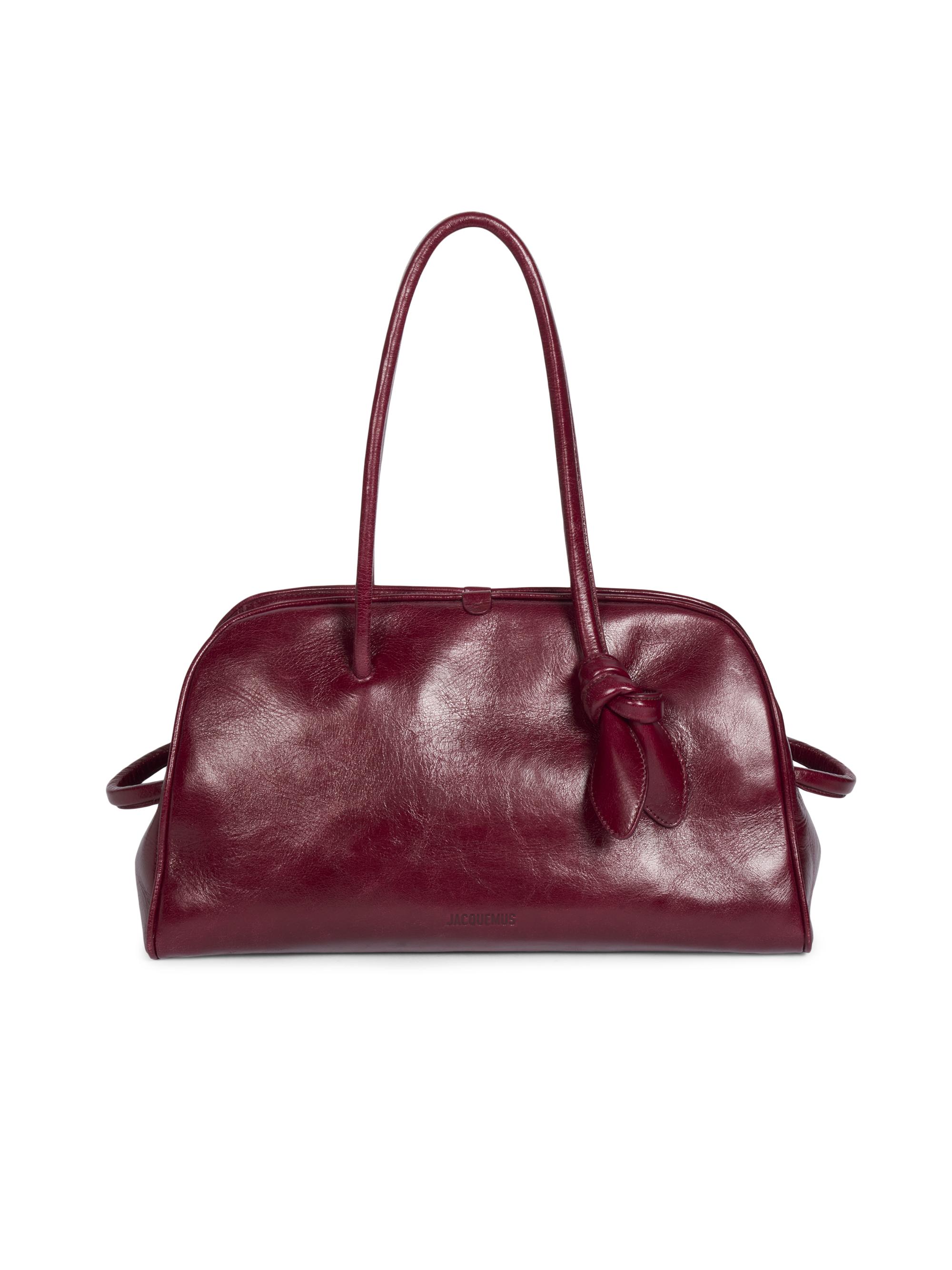 Jacquemus Women's Le Turismo Leather Tote Bag - Burgundy