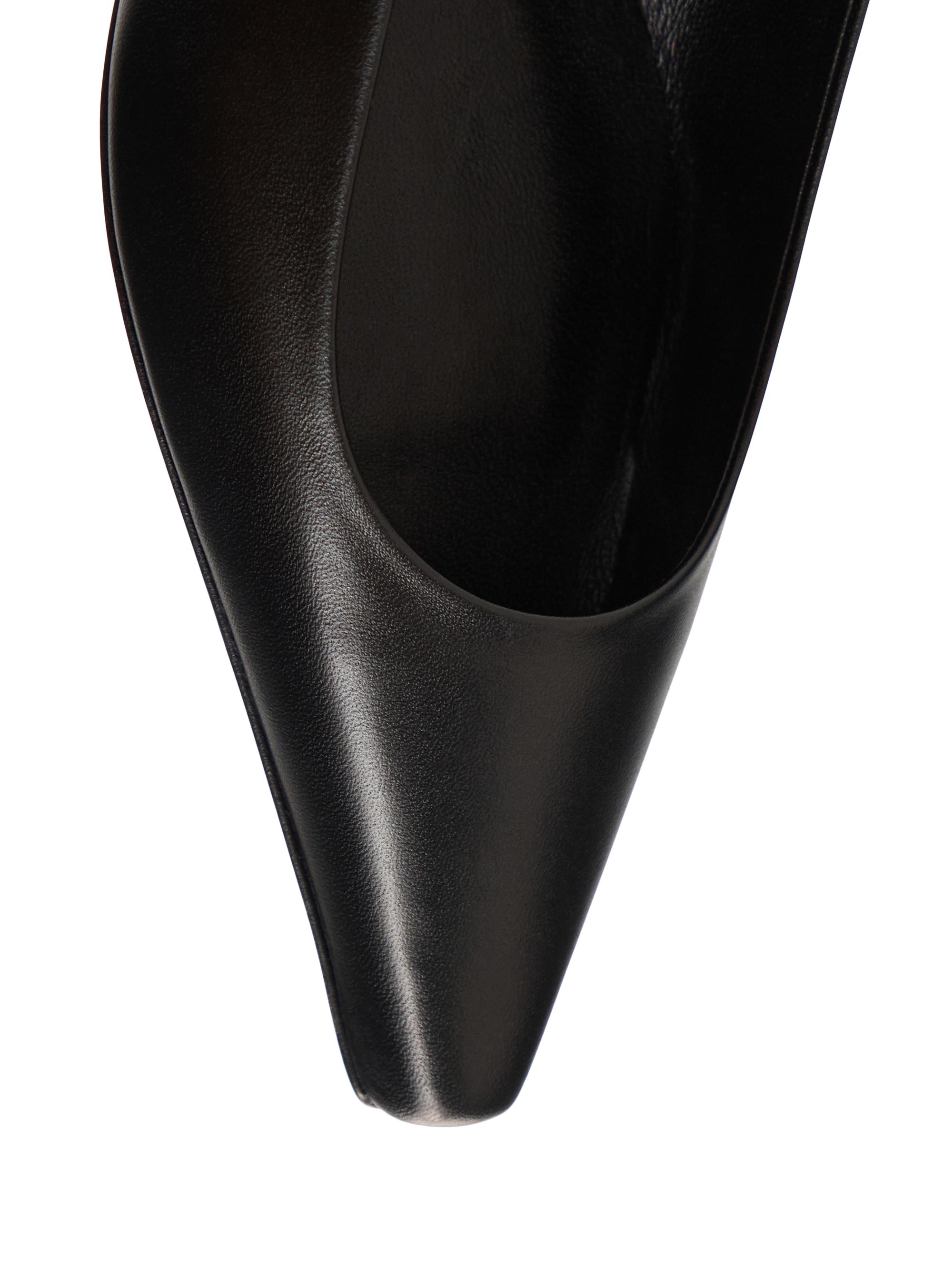 Loulou de Saison Alice Sharp Leather Ballerina Flats | Saks Fifth