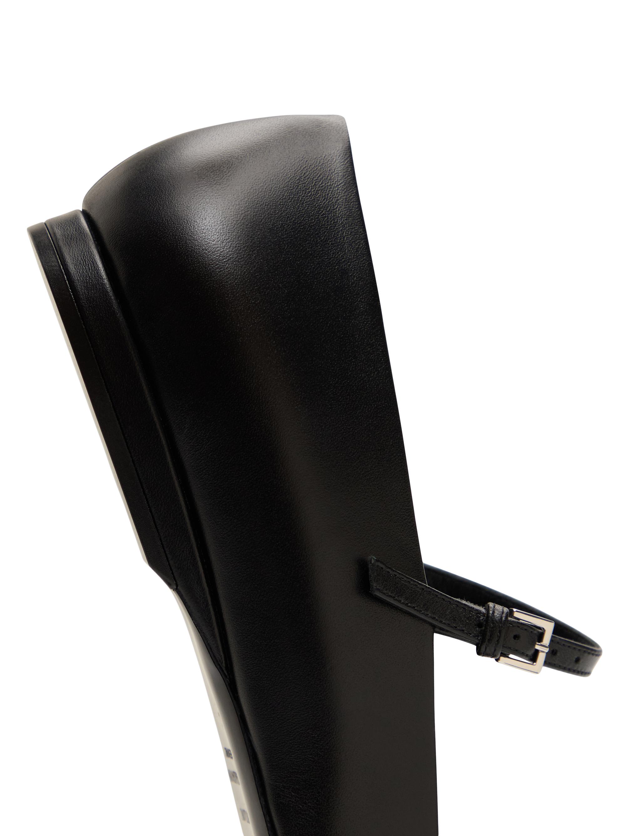 Loulou de Saison Alice Sharp Leather Ballerina Flats | Saks Fifth