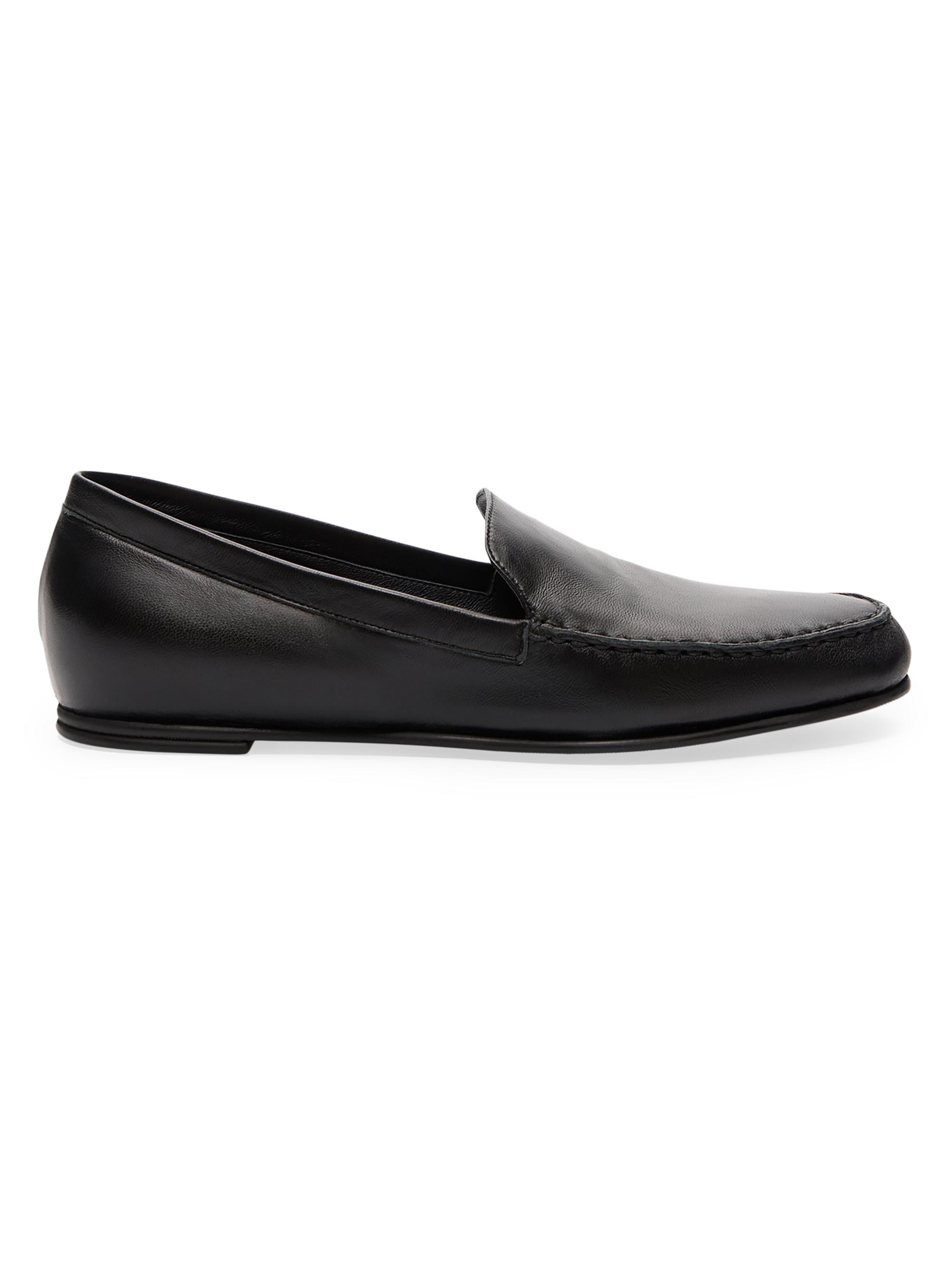 khaite カイト　Alessio レザーローファー KHAITE Alessio Loafer in Dark Brown | FWRD