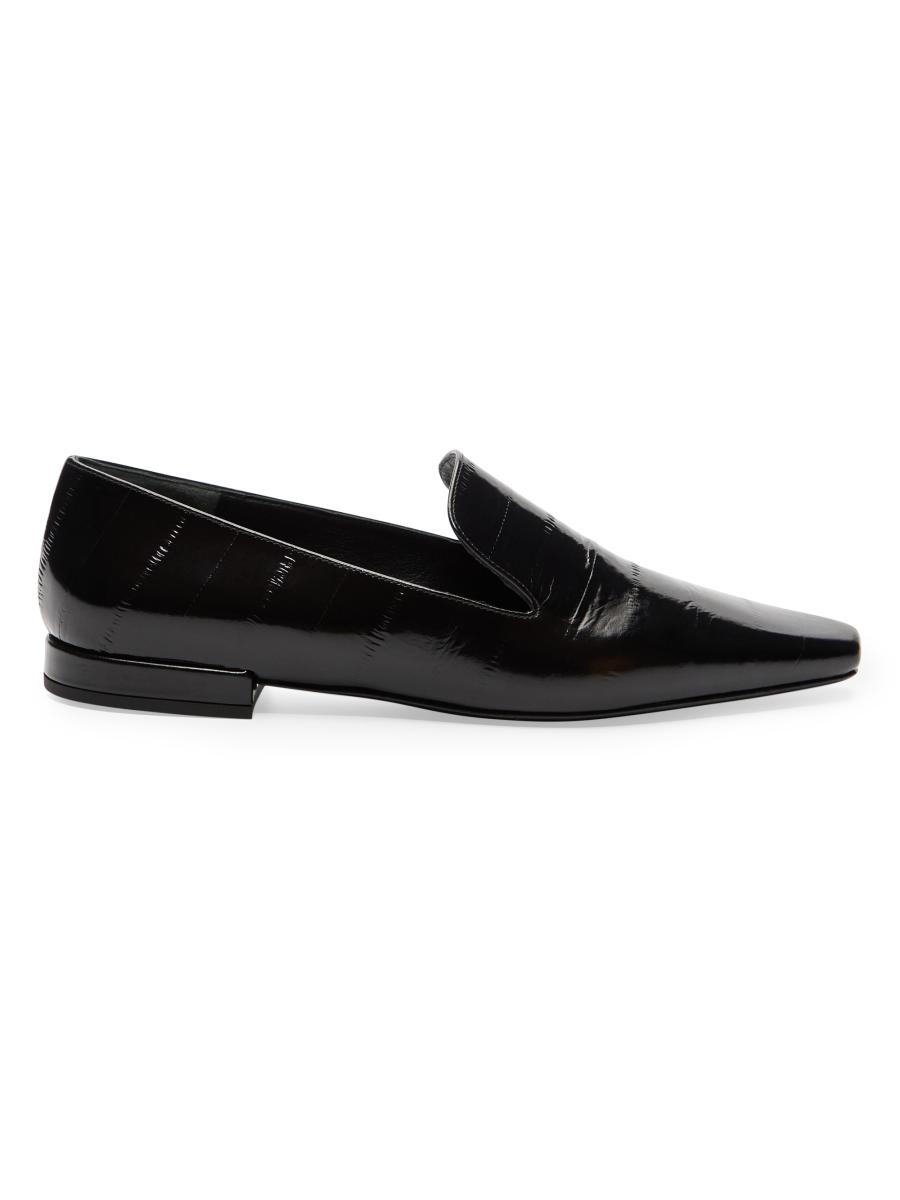 Eel leather loafers