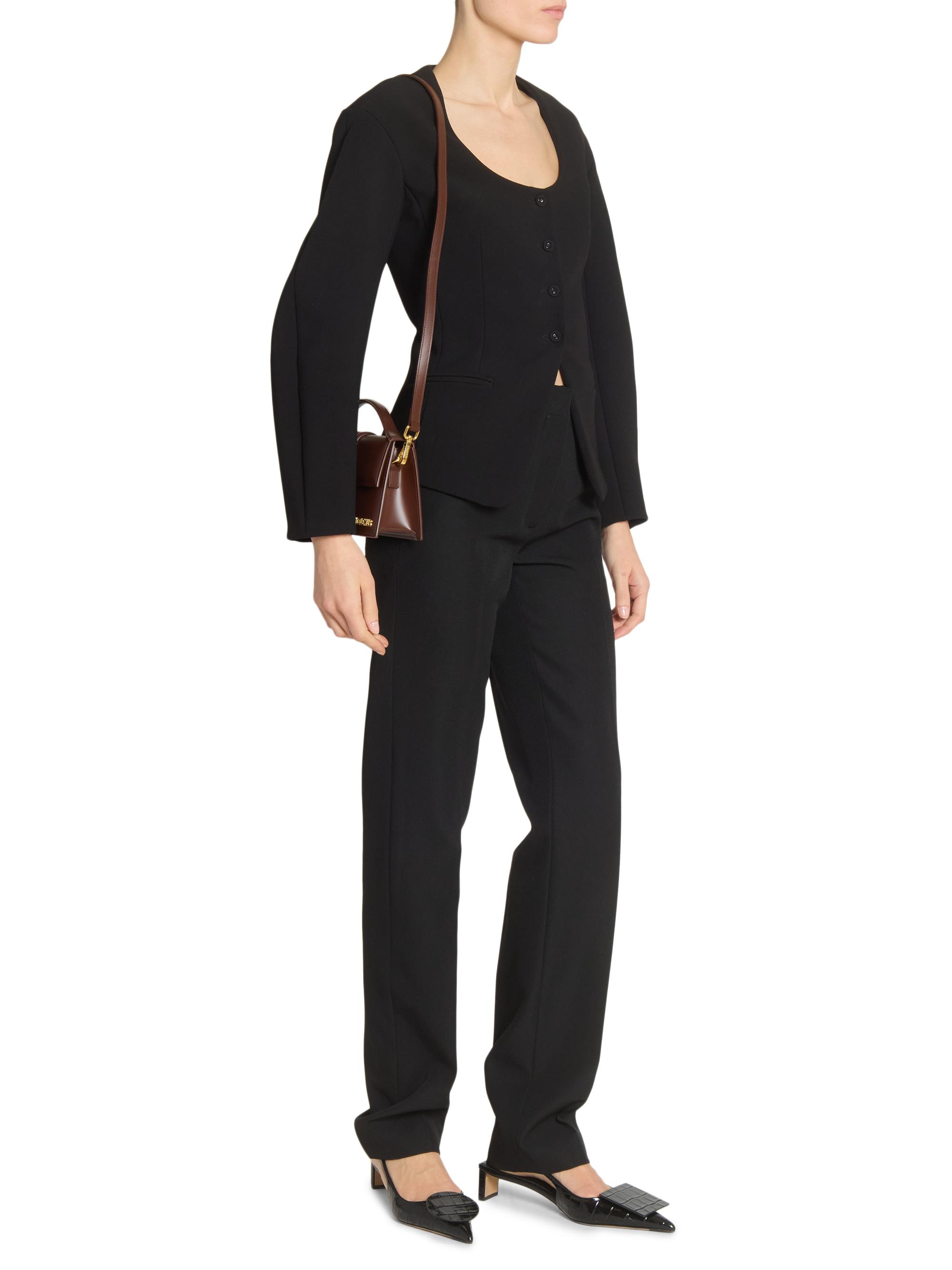 Le Bambino Leather Top Handle Bag