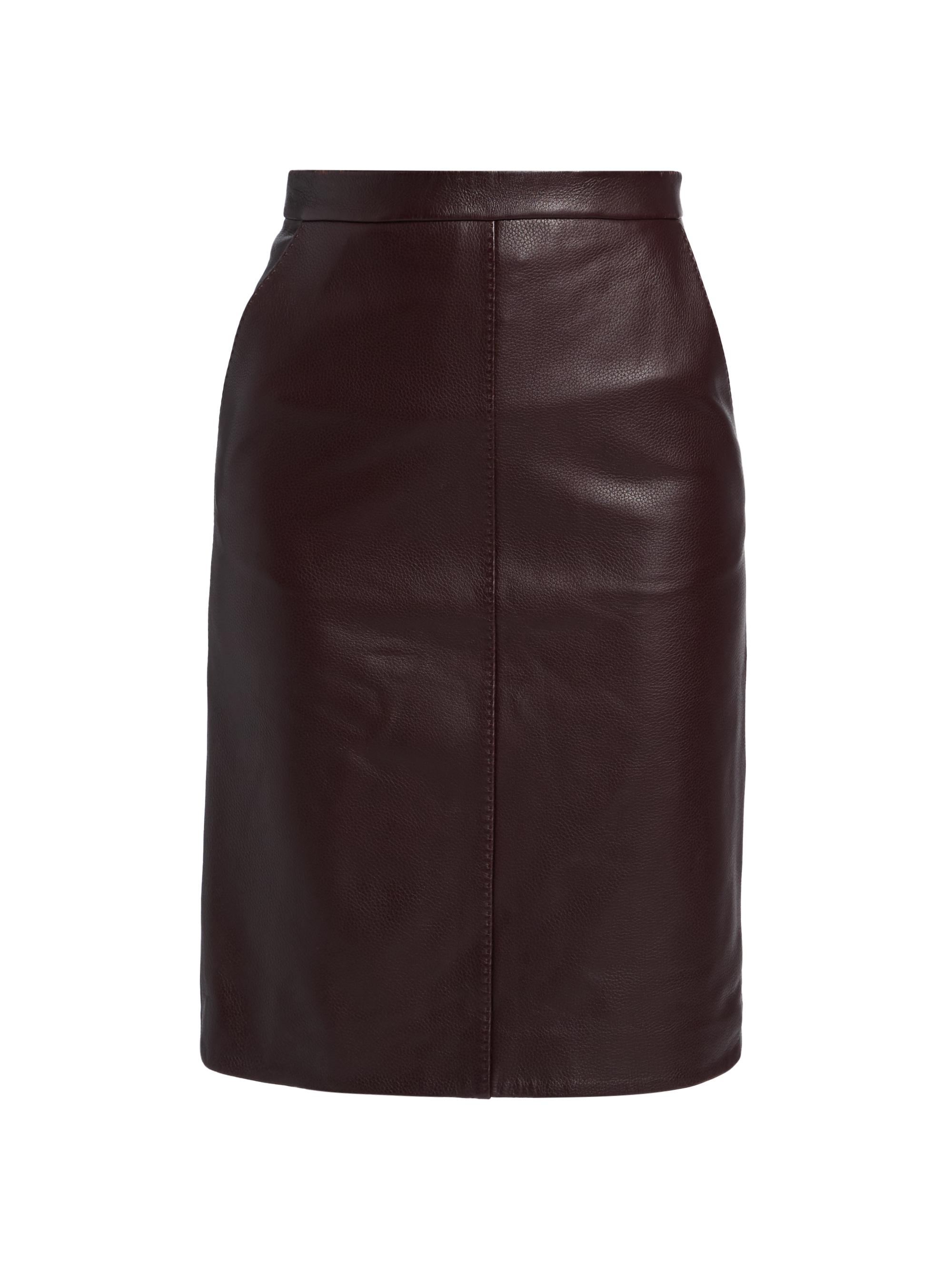 Ronny Kobo Dorian Leather Pencil Midi-Skirt Saks Fifth Avenue