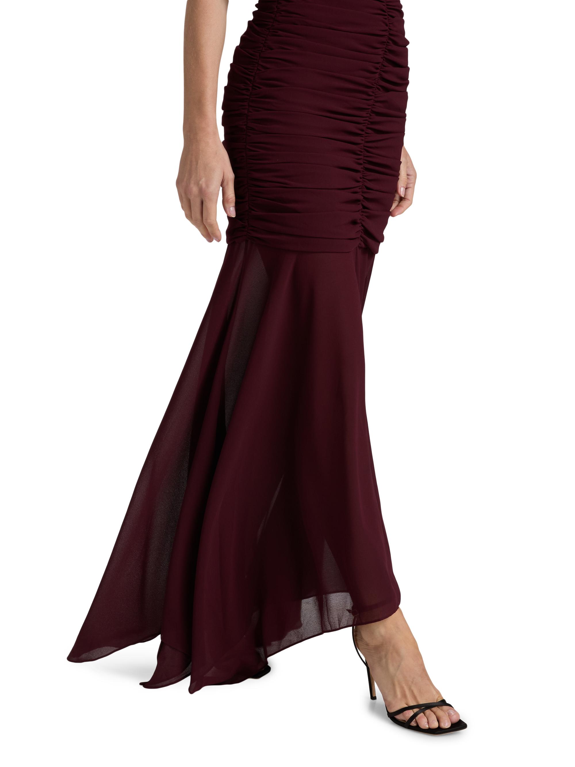 ronny kobo dress burgundy Ronny Kobo Michelle Jumpsuit in Burgundy – Suite 201 main image 0