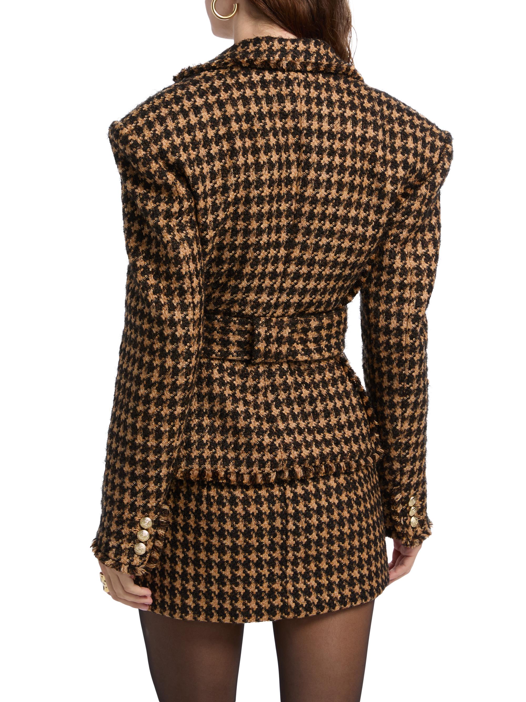 Ronny Kobo Janice Houndstooth Tweed Jacket | Saks Fifth Avenue