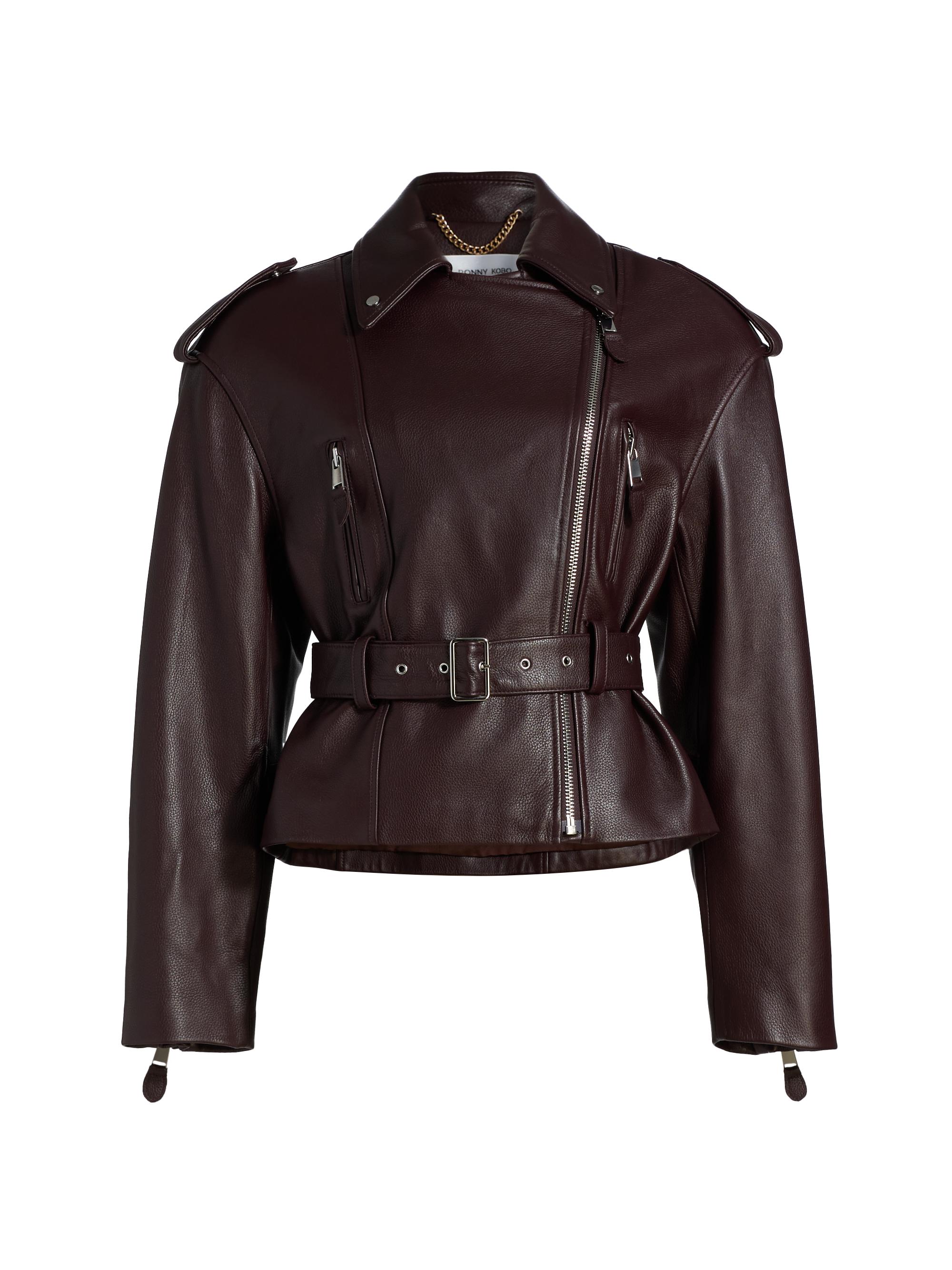 Chloé Cropped Leather Jacket | Saks Fifth Avenue