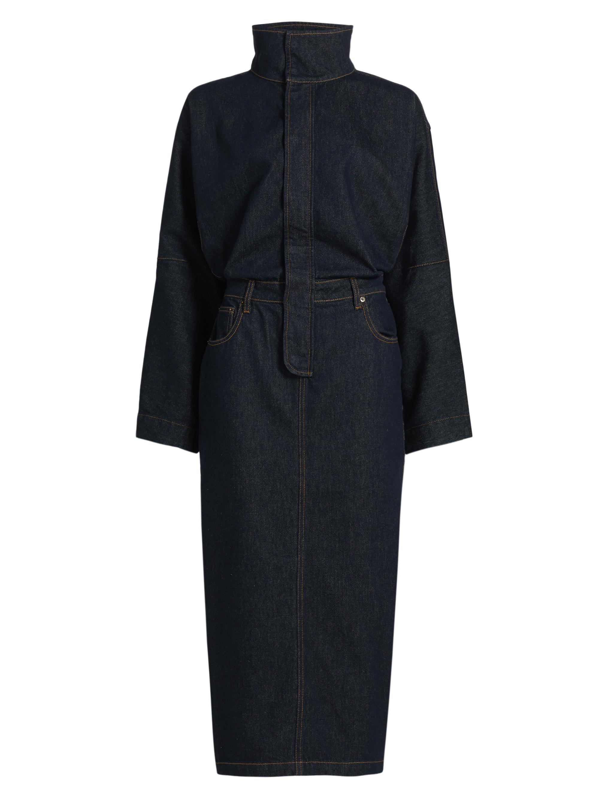 Ronny Kobo Women's Sebastian Denim Midi-Dress - Dark Wash