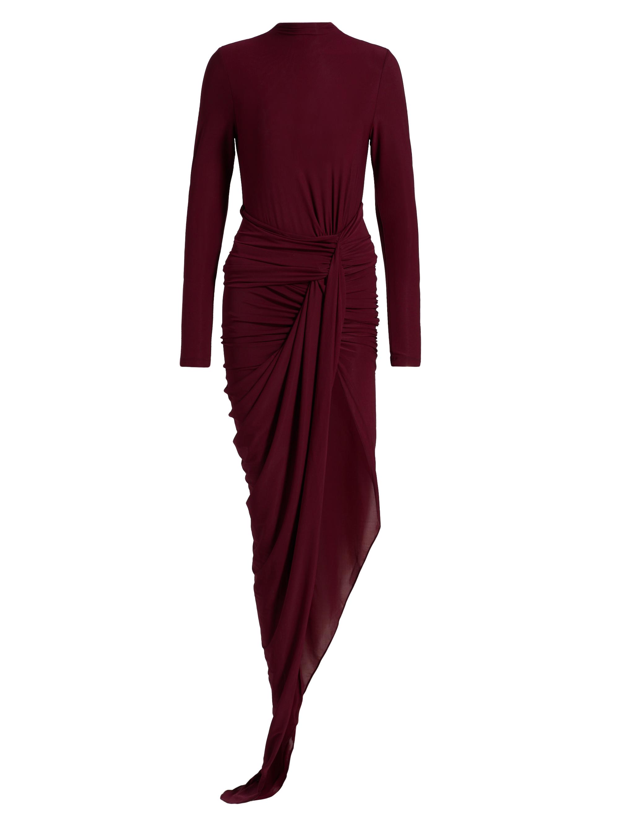 Ronny Kobo Women's Sera Ruched Maxi Dress - Port