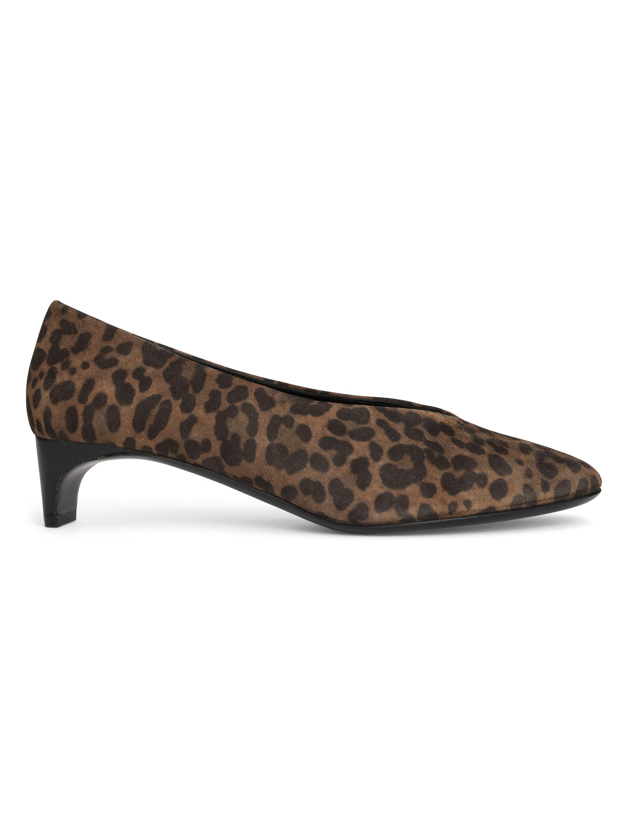 Pierre Hardy Women's Claude 35MM Leather Pumps - Printed Suede Kid Leopard