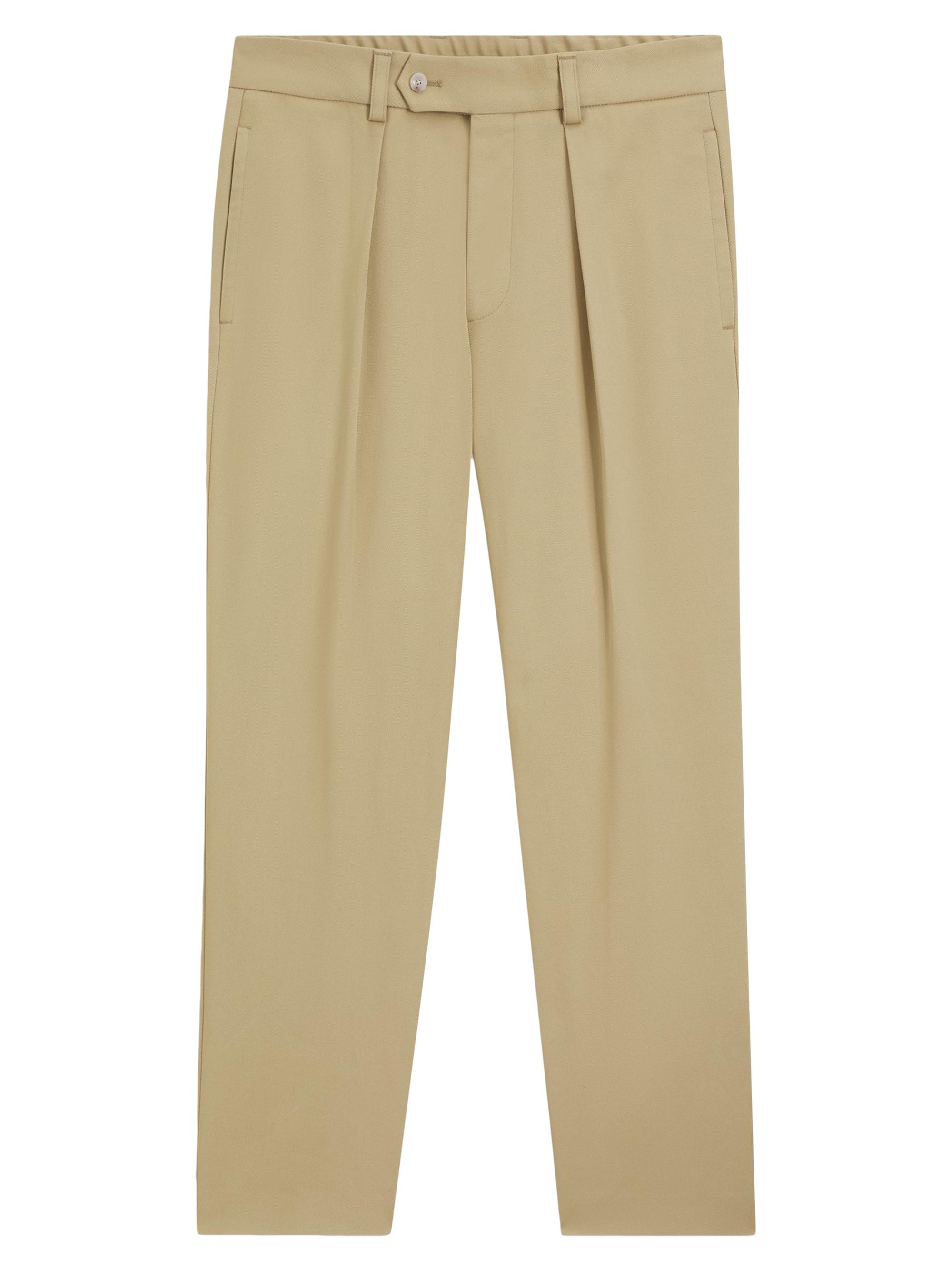 BOSS Men's Beckham x Boss Trousers in Stretch Cotton - White