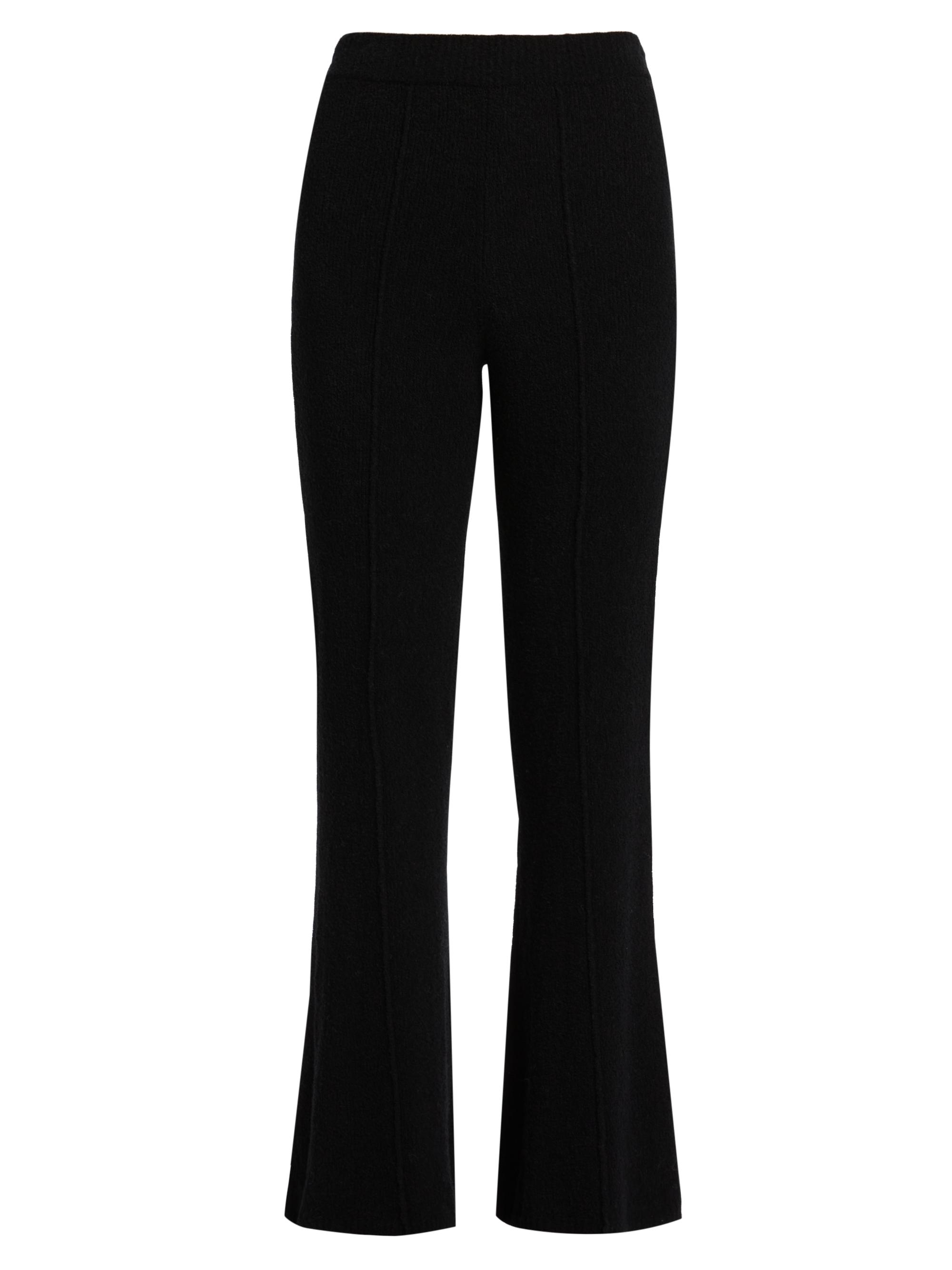 Guest in Residence Women's Boucle-Knit Flared Pants - Black