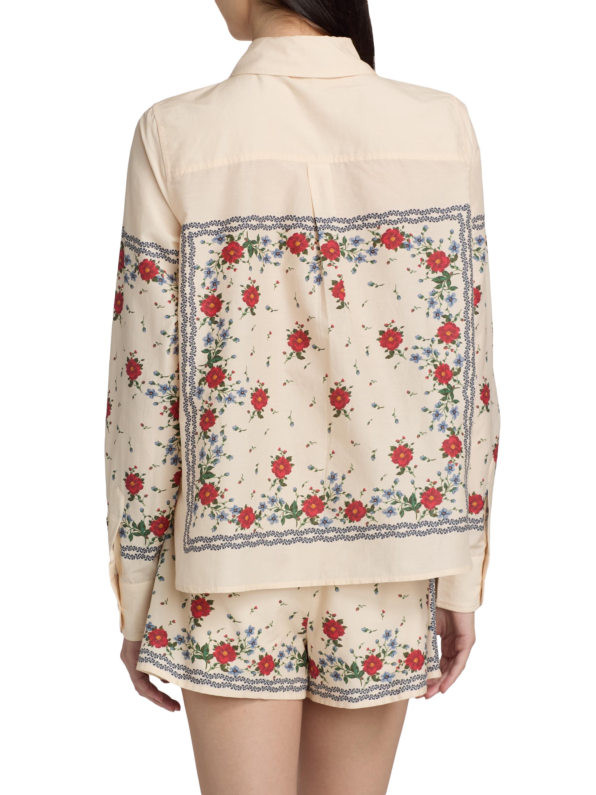 Cami NYC Women's Rafella Printed Cotton-Silk Button-Front Blouse - Heirloom Bandana | Thumbnail 5