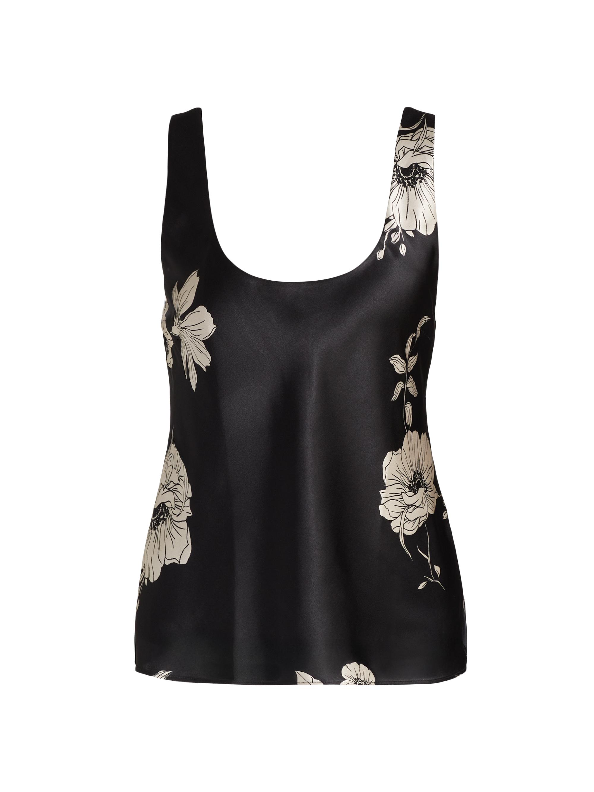 Cami NYC Women's Andressa Floral Silk Satin Camisole - Black Botanical
