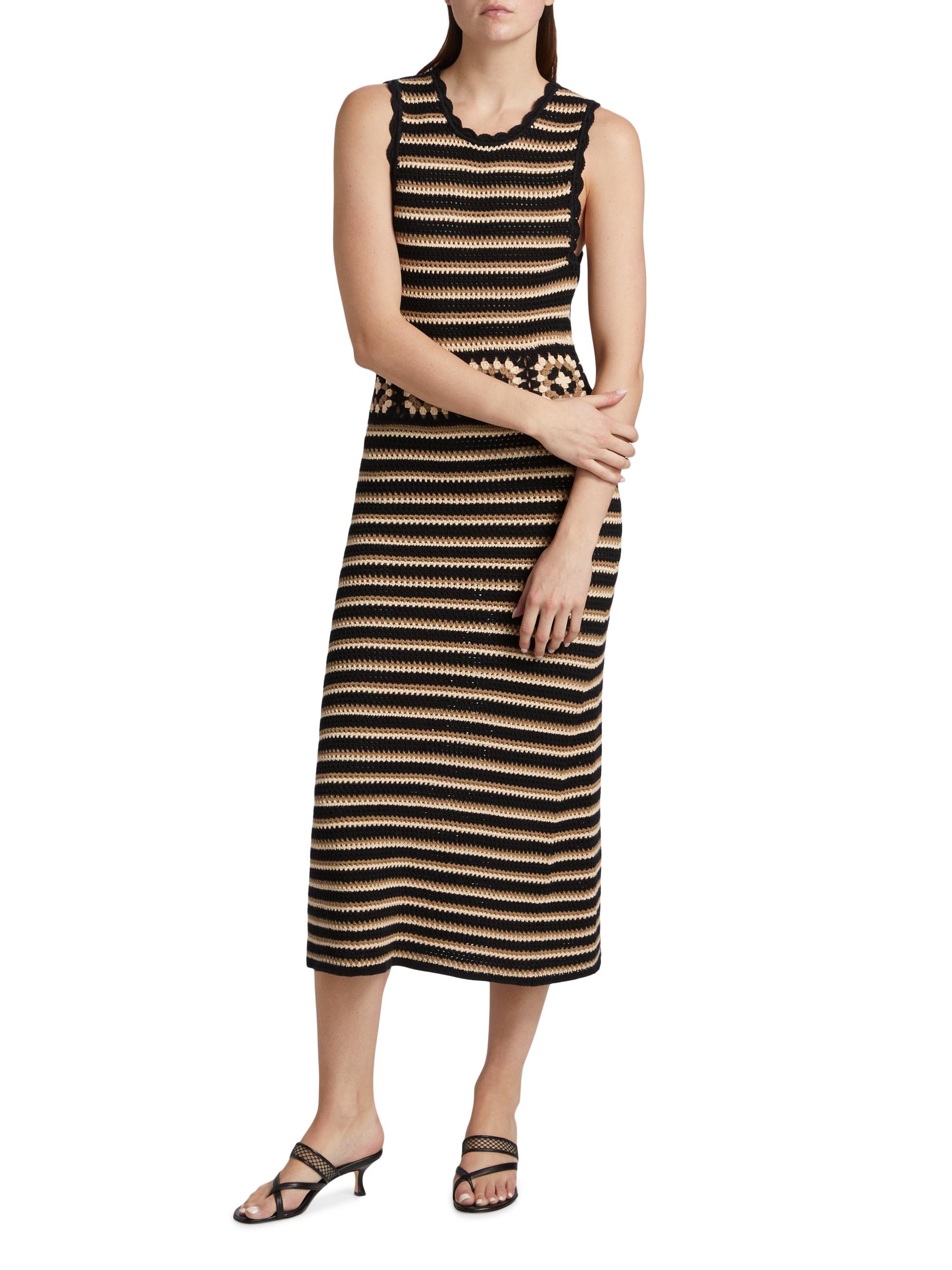 arlie striped midi knit dresses LETS GET IT GOING KNIT STRIPE MIDI DRESS – AKIRA