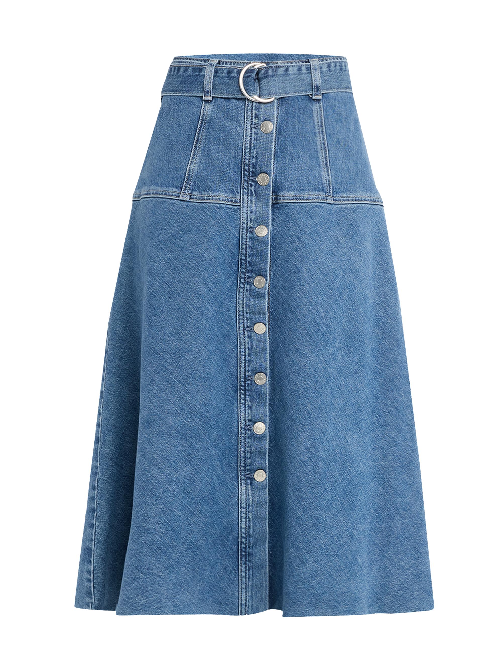 Frame The Sway Denim Miniskirt | Saks Fifth Avenue