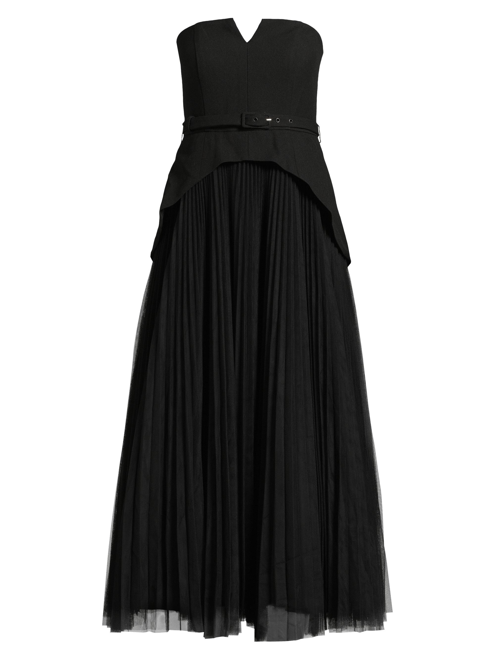 Hutch Women's Lilibet Gabardine & Tulle Gown - Black