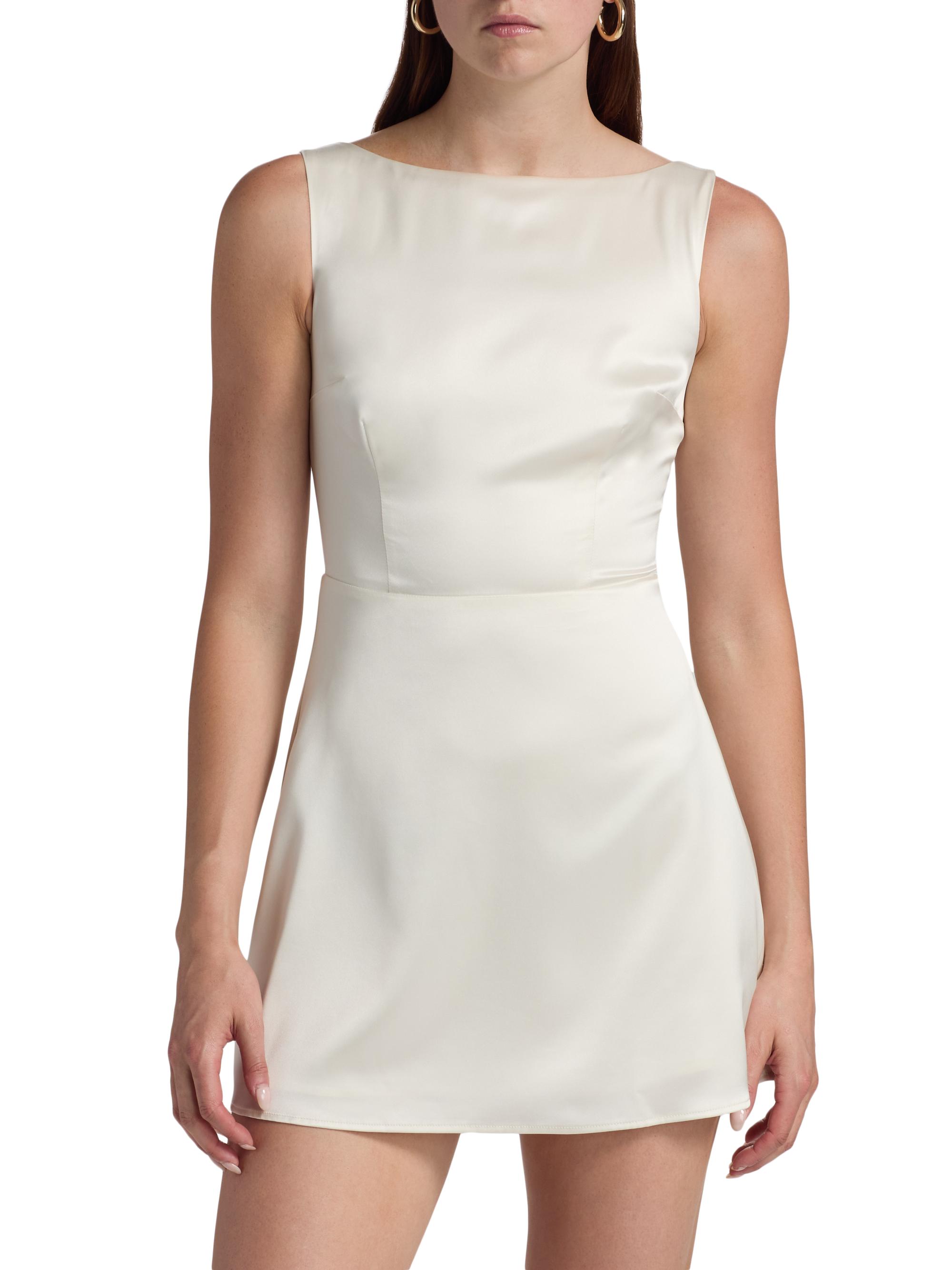 Reformation Zenni Satin Minidress | Saks Fifth Avenue