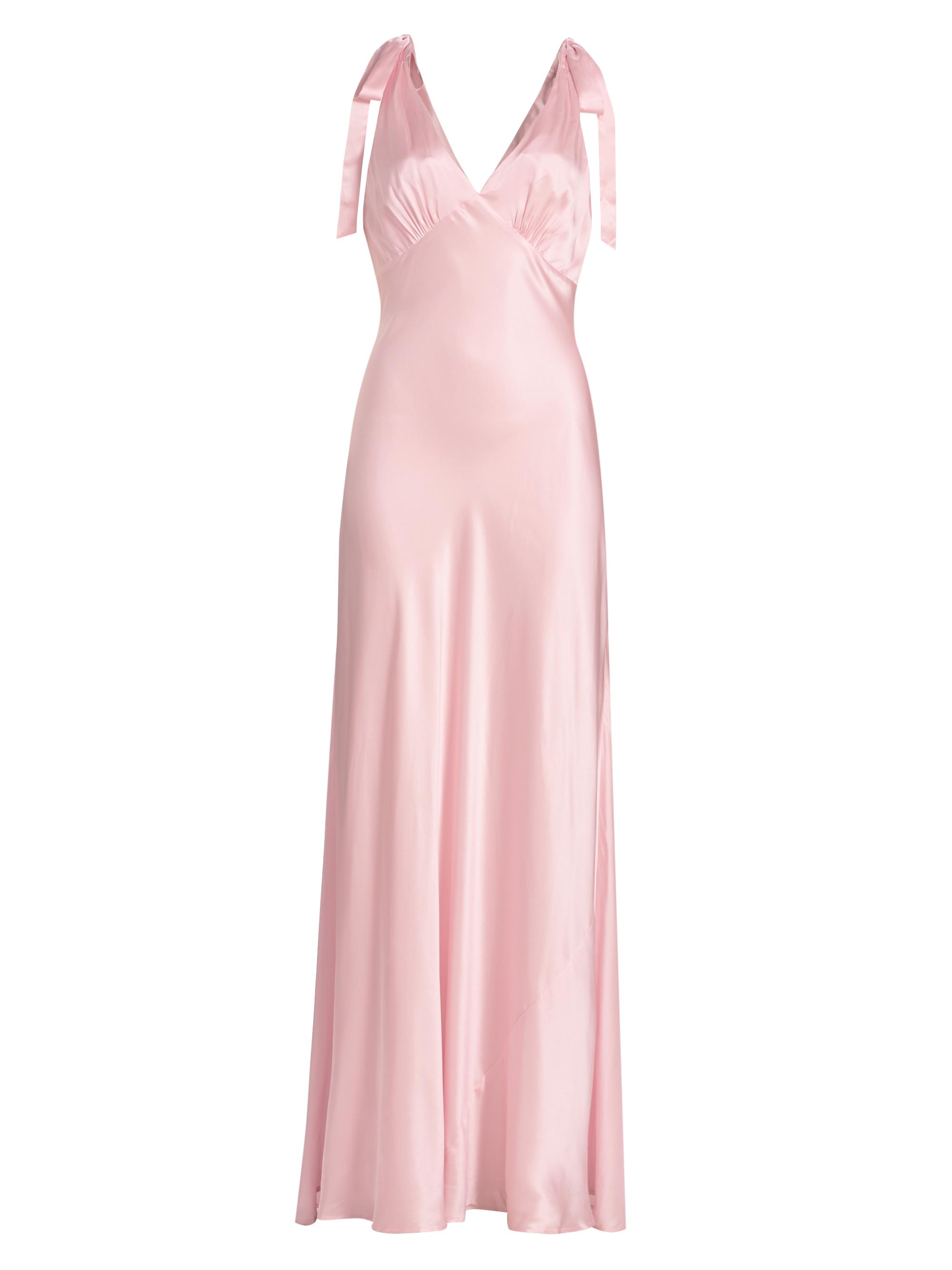 Reformation Pernille Silk Tie-Strap Dress | Saks Fifth Avenue