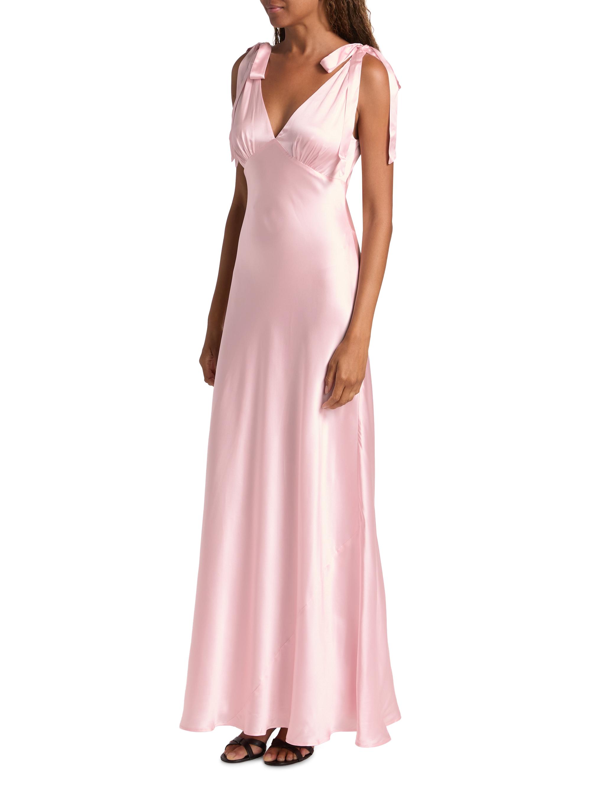 Reformation Pernille Silk Tie-Strap Dress | Saks Fifth Avenue