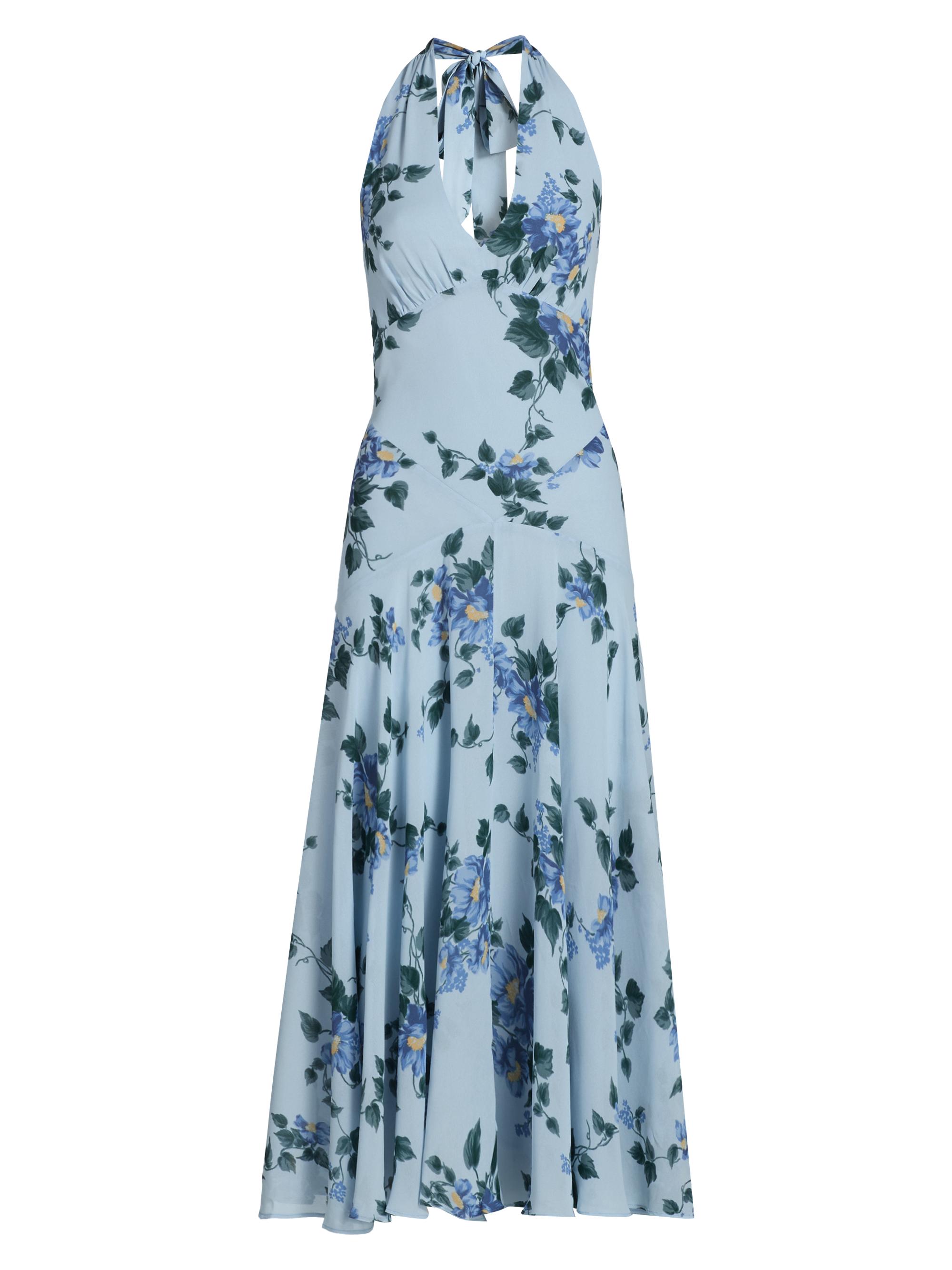 Reformation Women's Briony Floral Halterneck Maxi Dress - Fresh Air