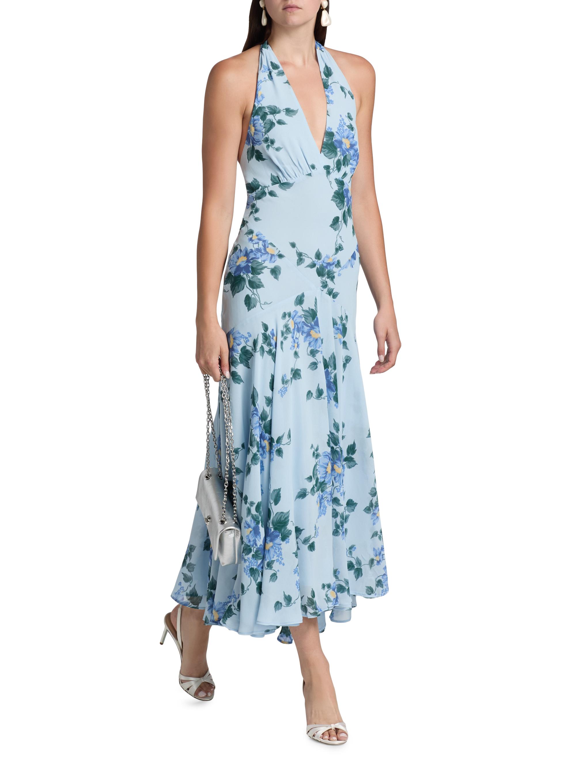 knee length dresses for ladies Lennon Halterneck Maxi Dress