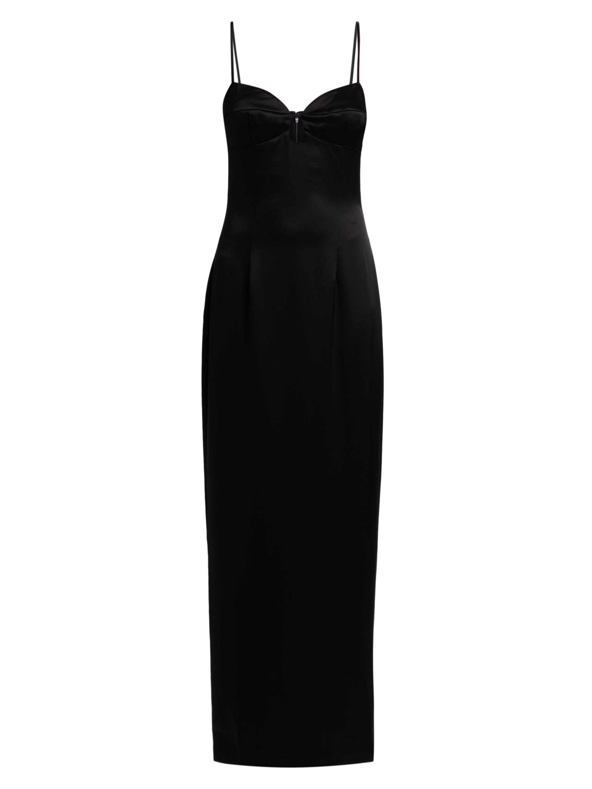 Reformation Women's Sathia Satin Maxi Dress - Black