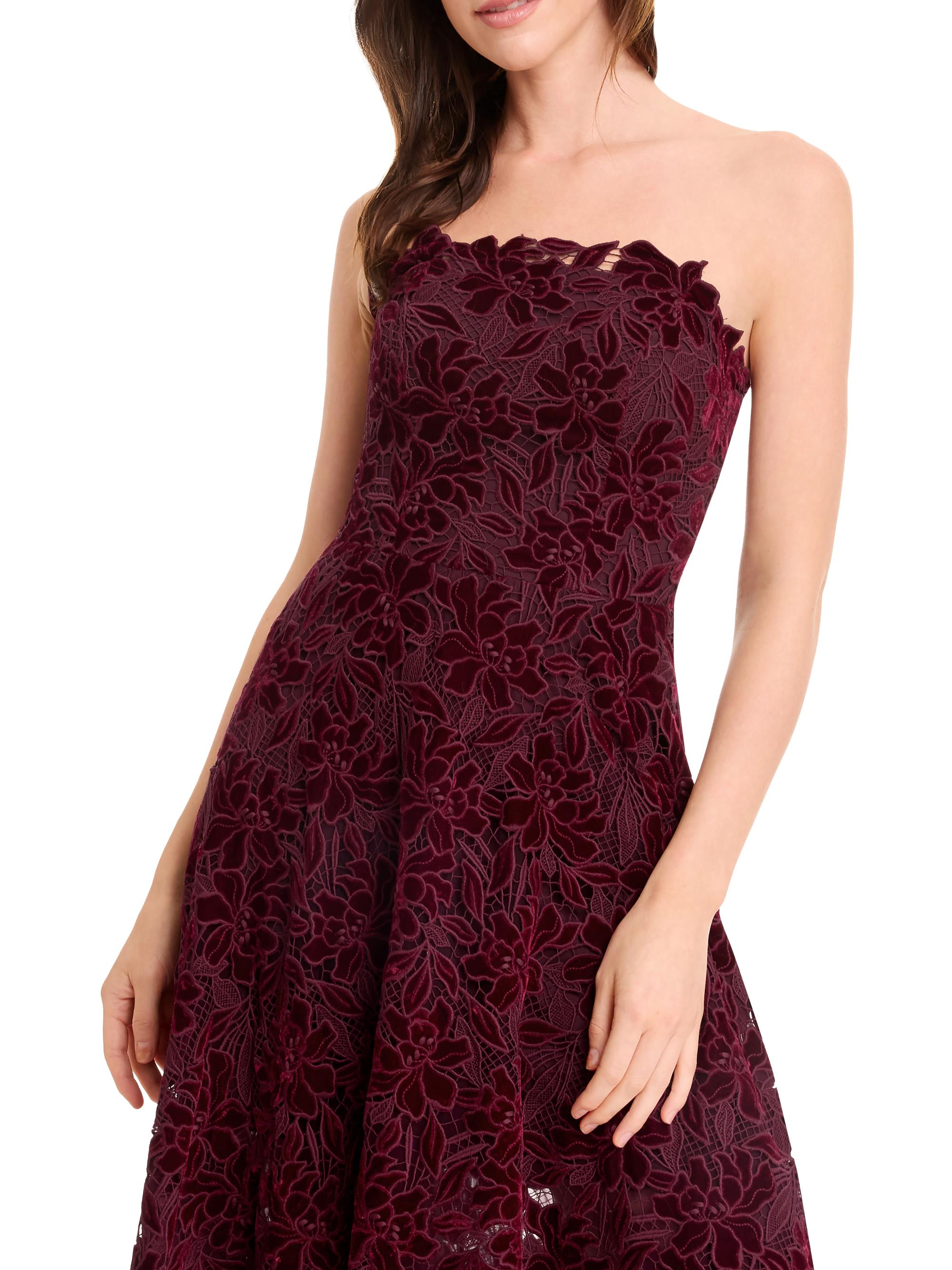 alex evenings rosette lace dress Alex Evenings Rosette A-Line Dress - Blue Periwinkle