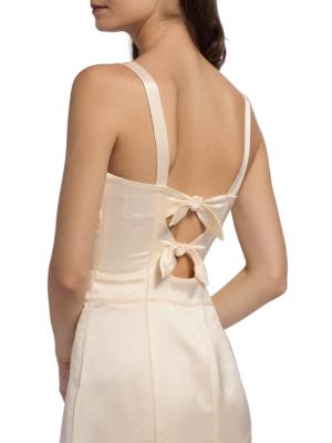 Reformation Linda Satin Dress | Saks Fifth Avenue