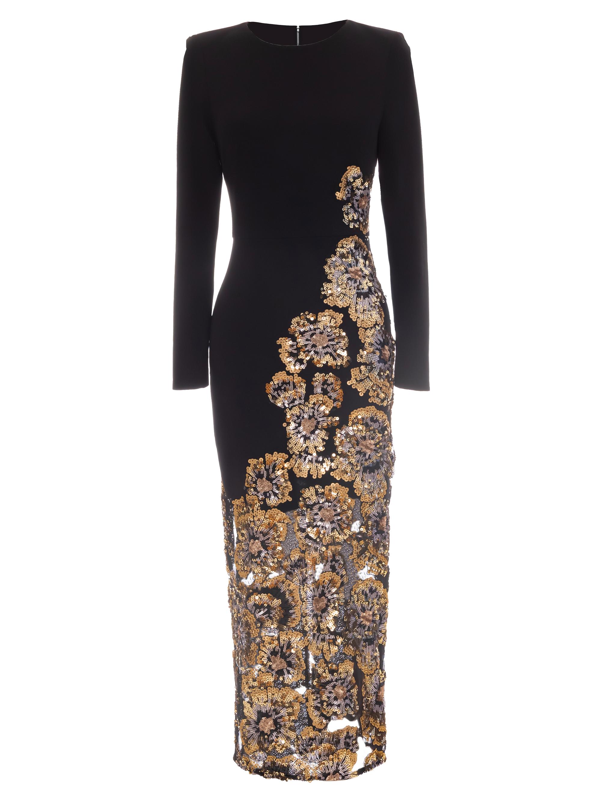 slim fit dress slacks Zoe Sequin Dress – Dress the Population main image 1