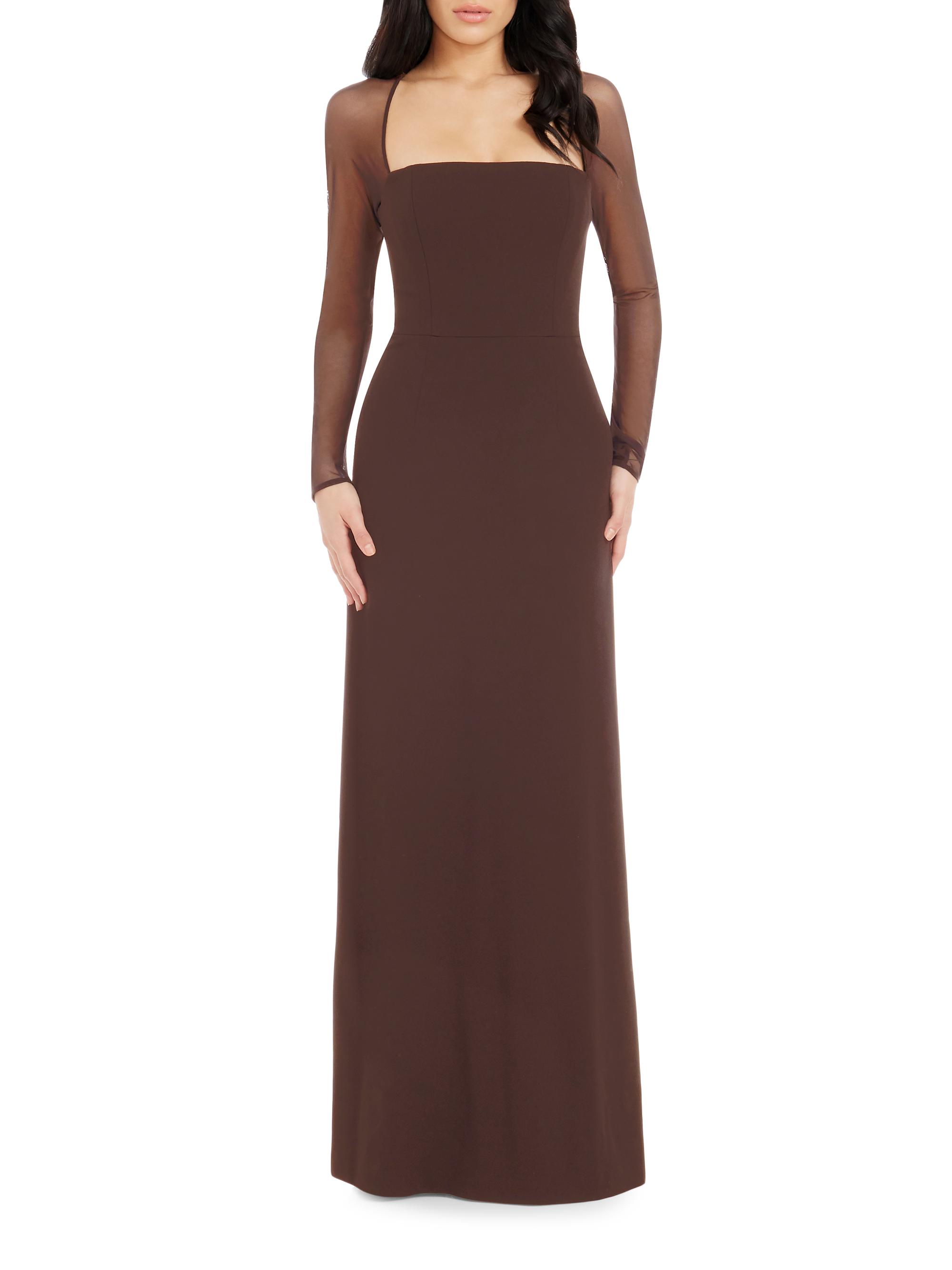 Cocktail Dress Nordstrom Dress The Population Long Black Dress Dress The  Population Maxwell Long-Sleeve Gown