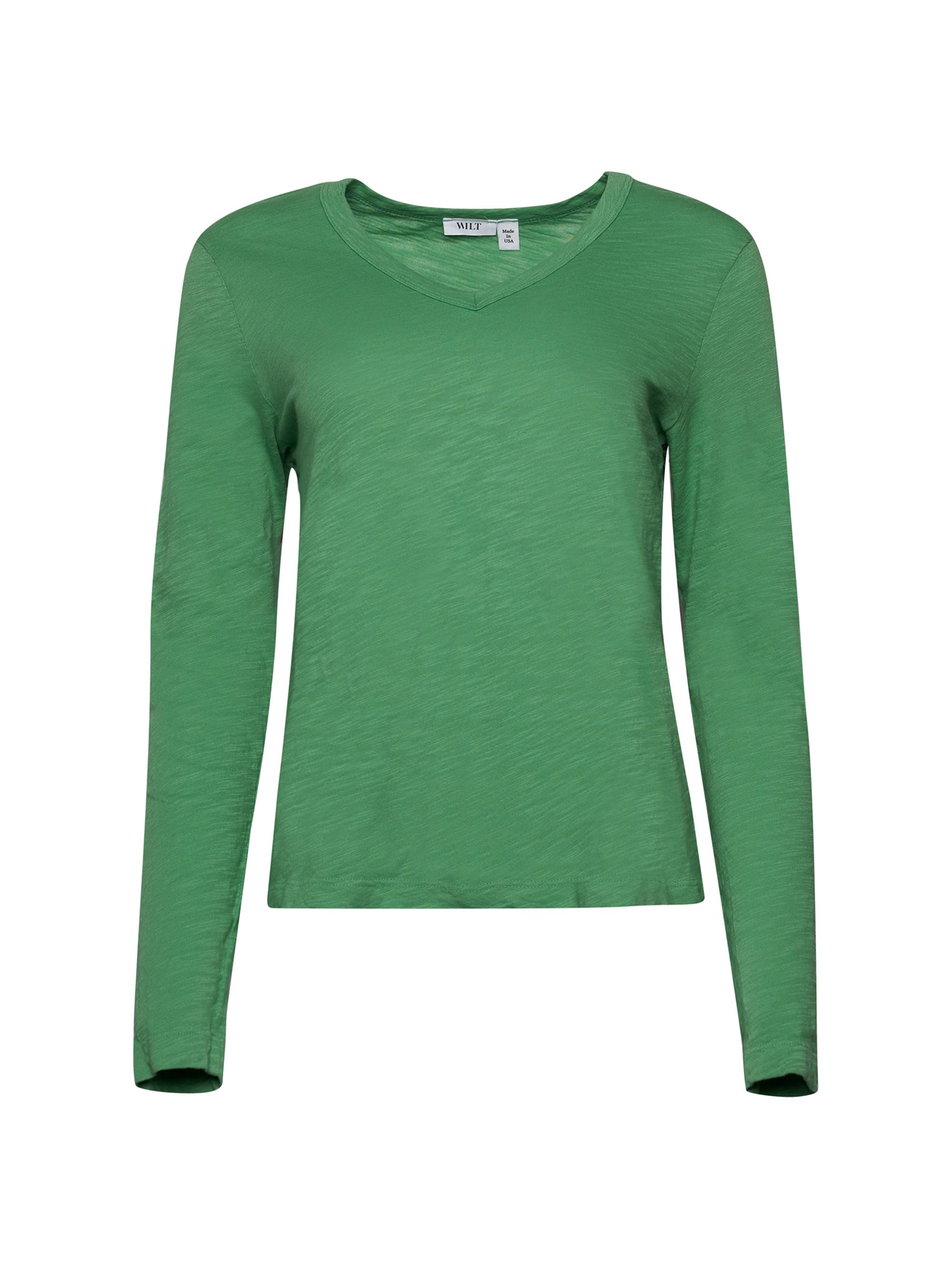 Wilt Women's V-Neck Tee - Avocado