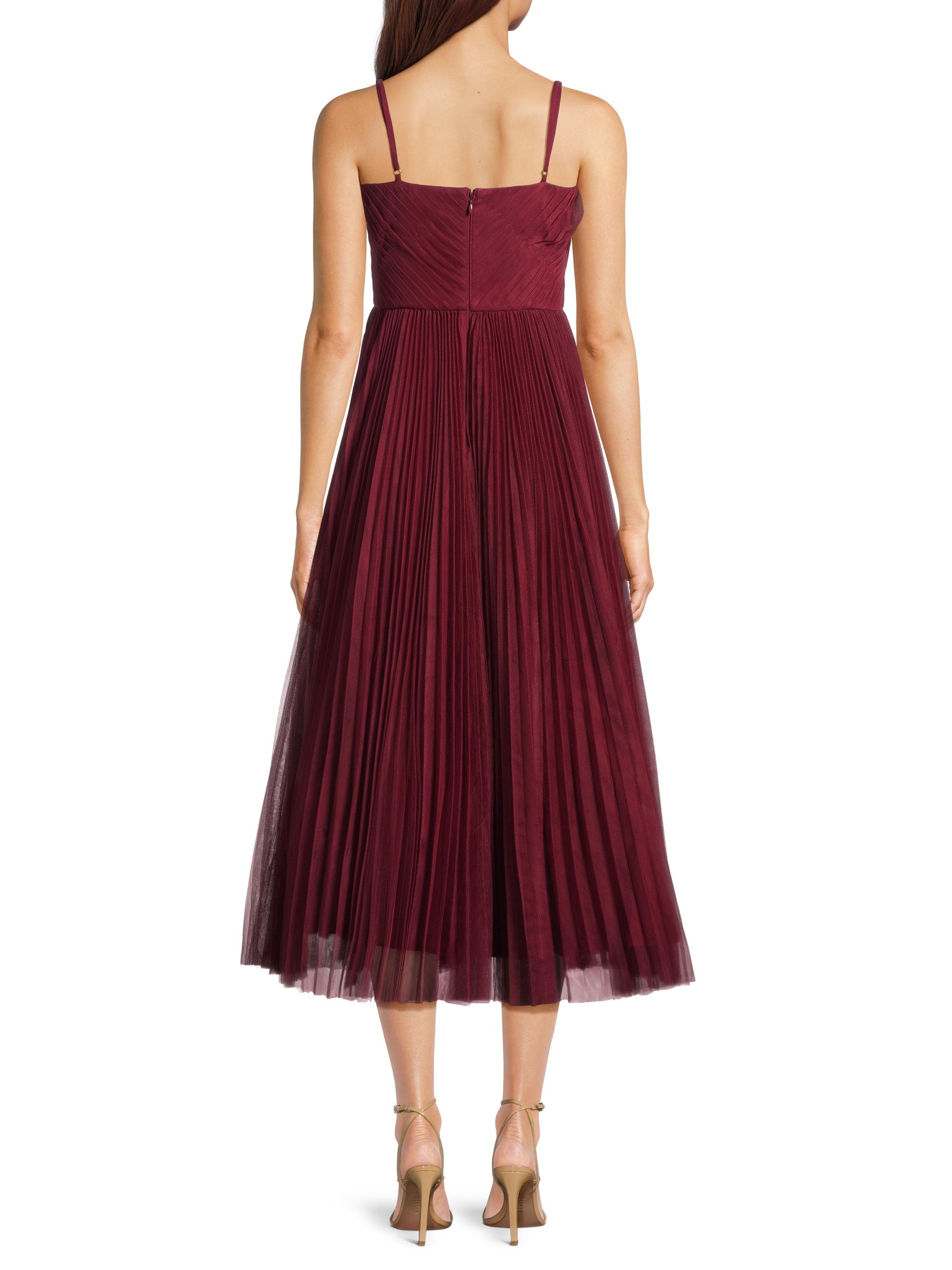 open lace back dress ESSENTIEL ANTWERP Pleated mini dress with DARTHA cape