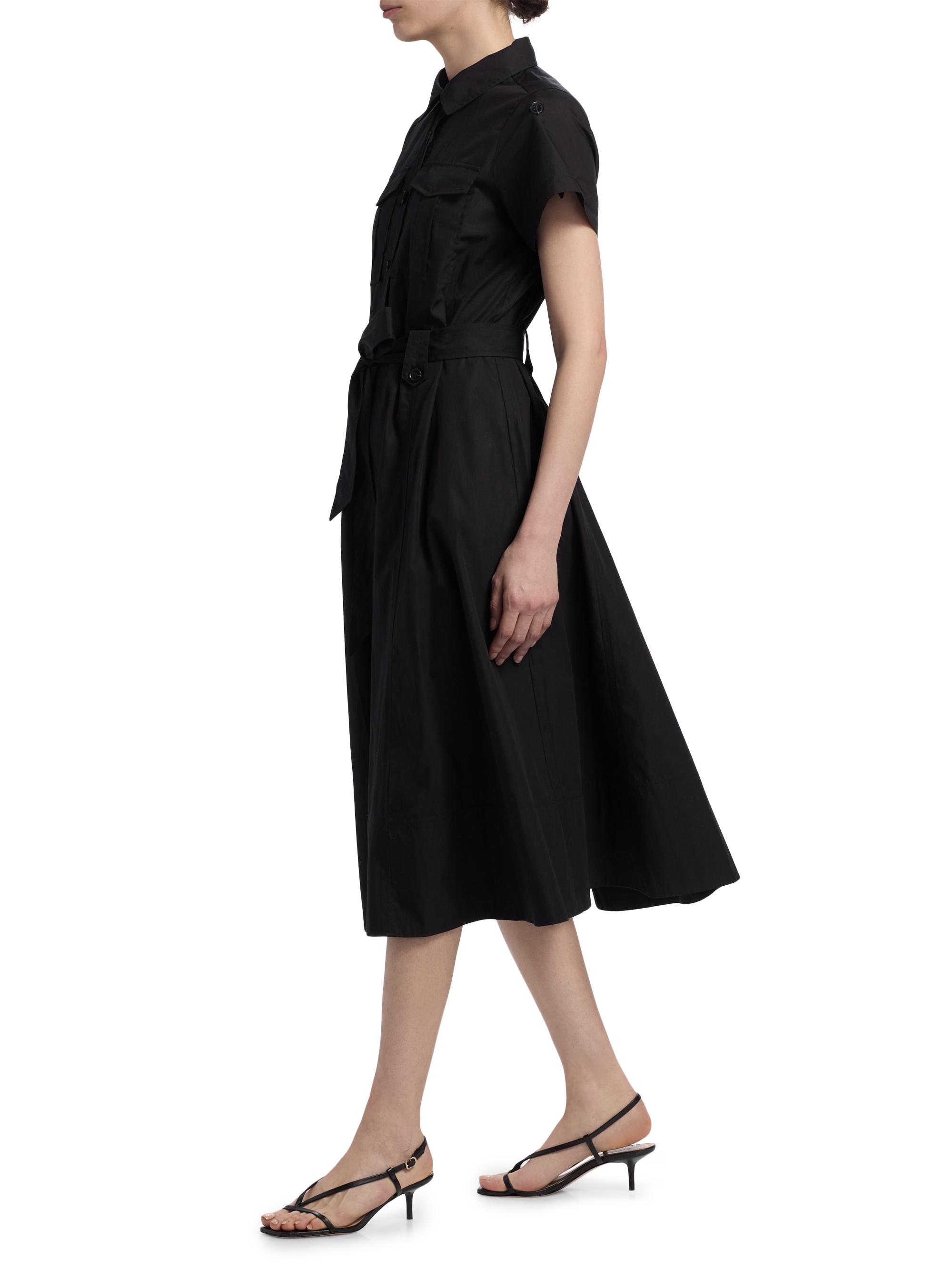 Derek Lam 10 Crosby Kayla Belted Cotton Midi-Dress | Saks Fifth Avenue